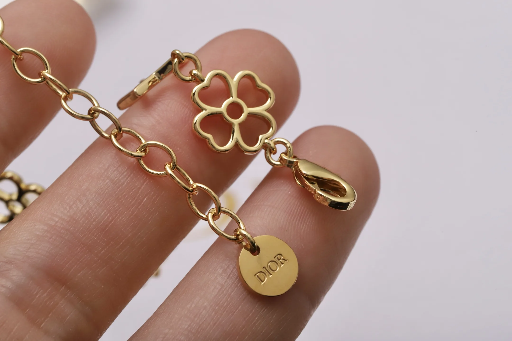 CD Star and Clover Cut-Out Bracelet D14017325 — view 6