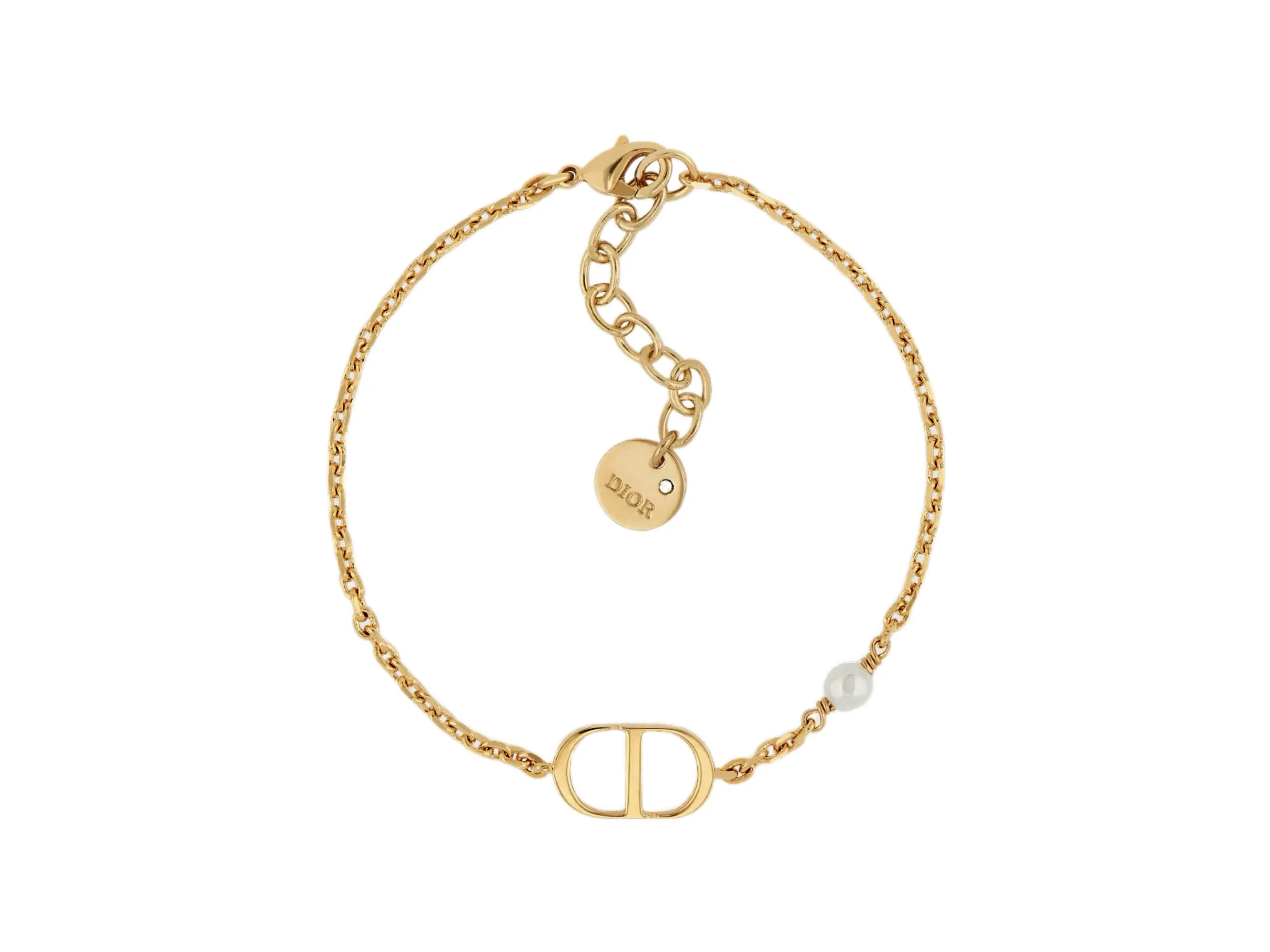 CD Navy Bracelet with Resin Pearl D13517529