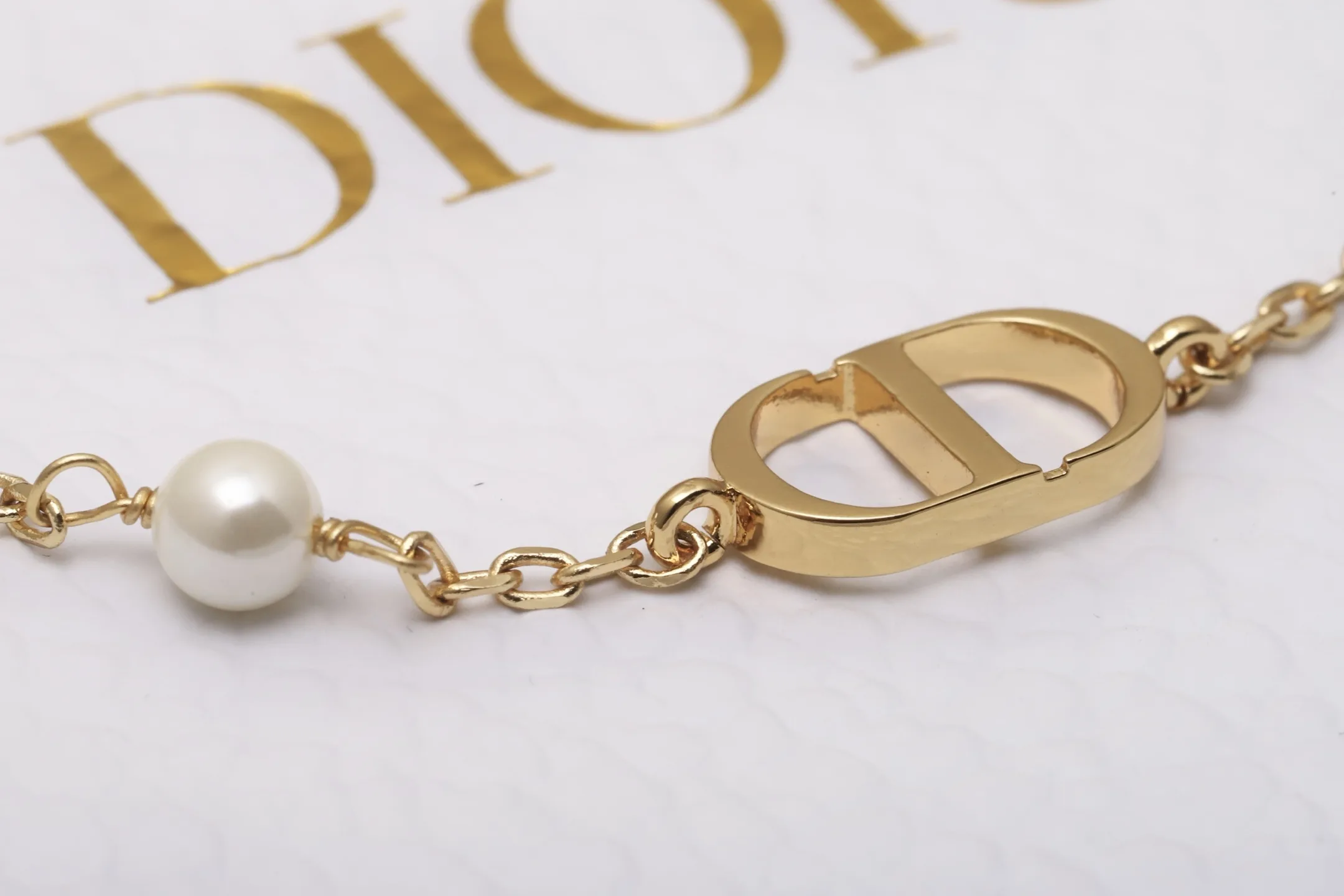 CD Navy Bracelet with Resin Pearl D13517529 — view 7