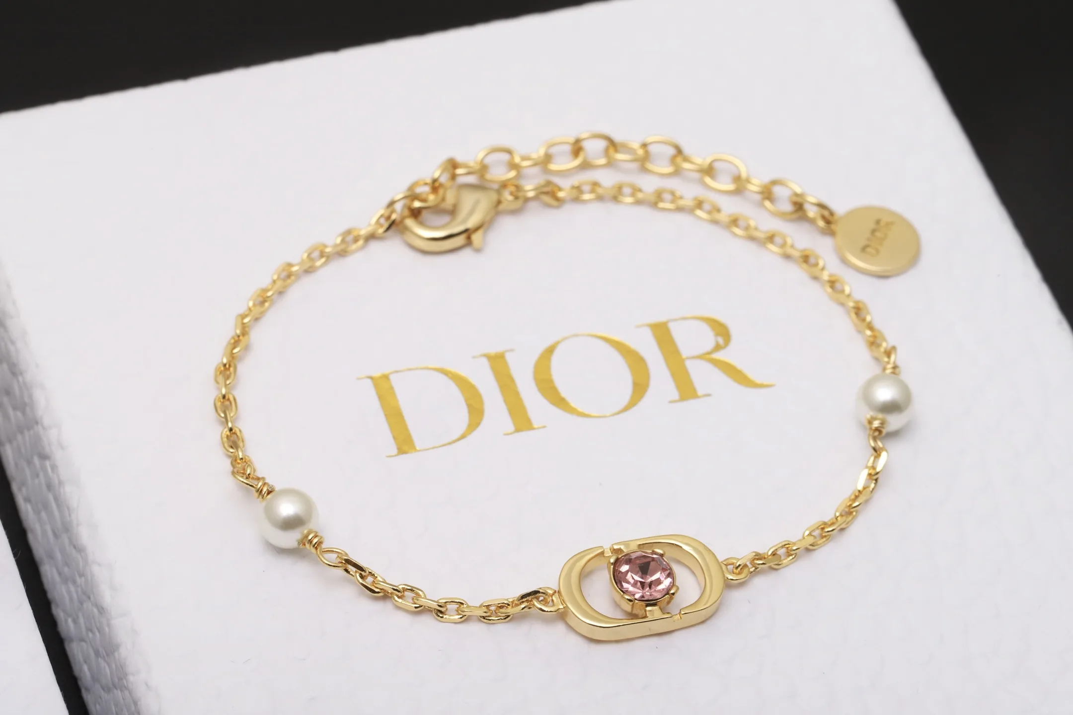 Petit CD Jolie Bracelet with Resin Pearls and Crystals D13017508 — view 3