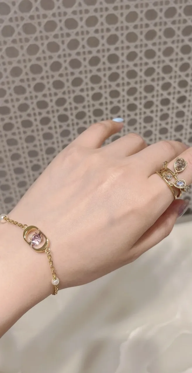 Petit CD Jolie Bracelet with Resin Pearls and Crystals D13017508 — view 8