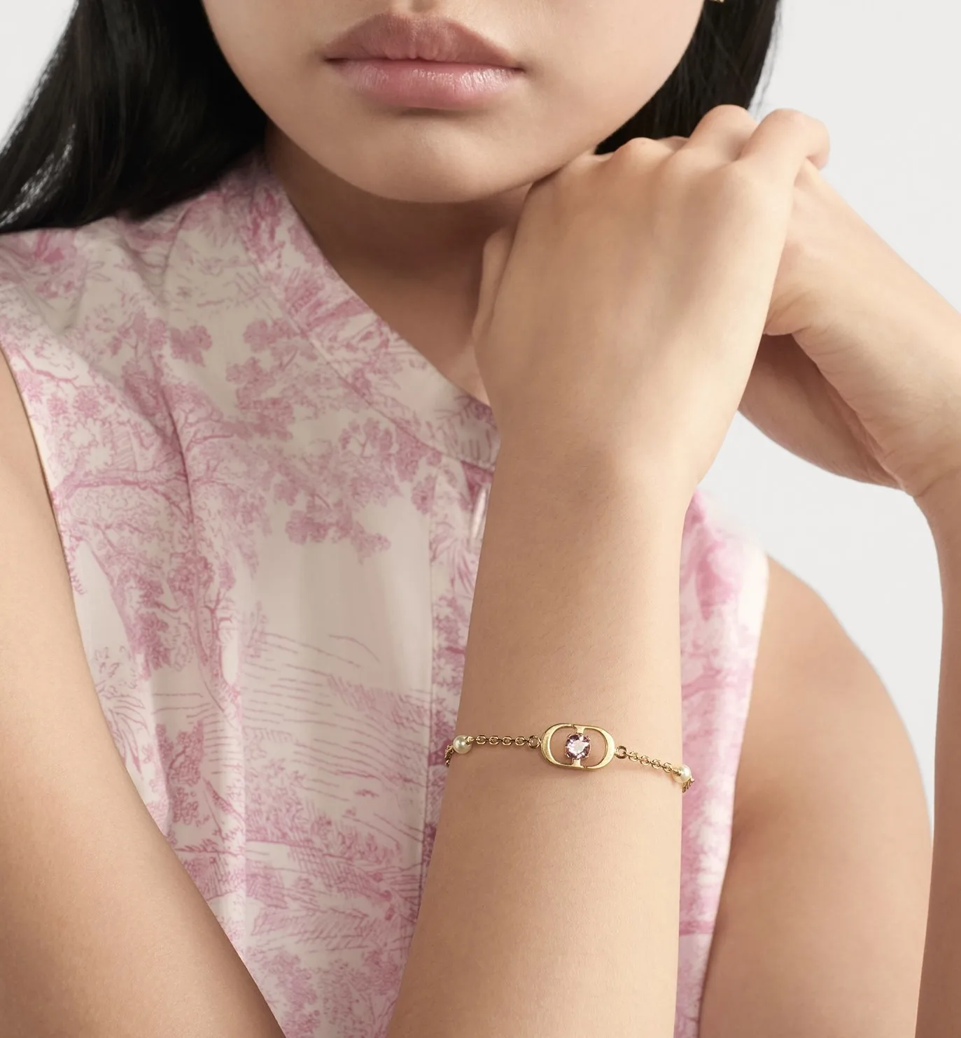 Petit CD Jolie Bracelet with Resin Pearls and Crystals D13017508 — view 9
