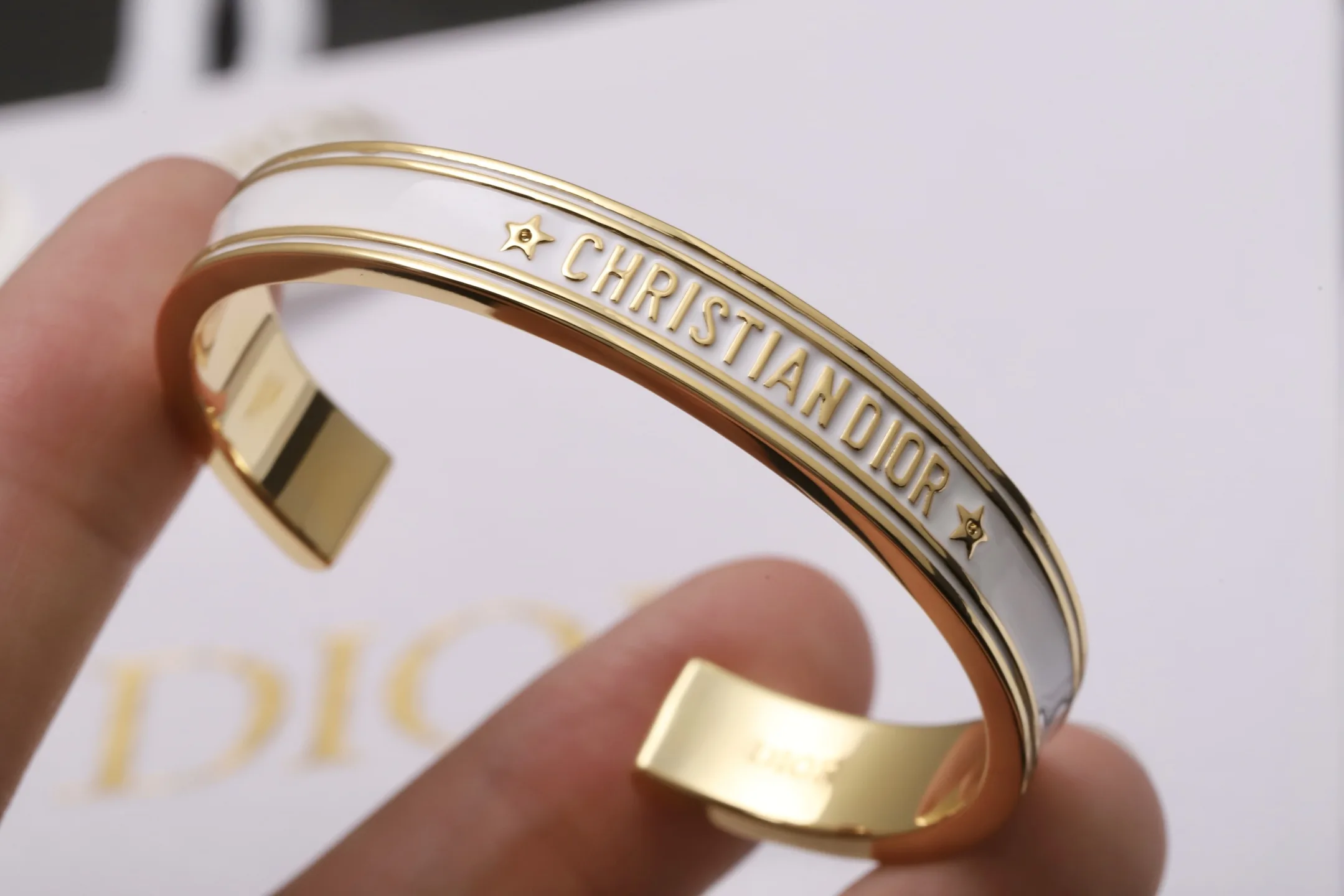Christian Dior Enamel Cuff Bangle D15017261 — view 5