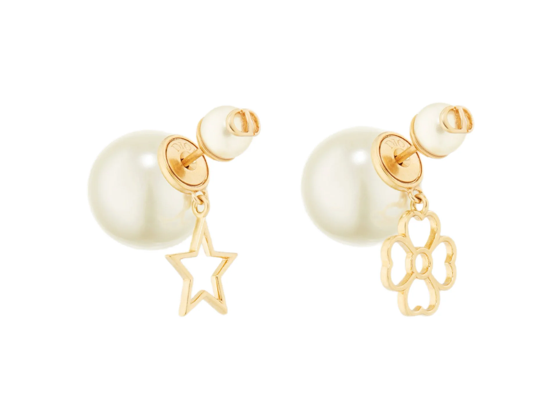 Tribales Asymmetric Star and Clover Earrings D14016674