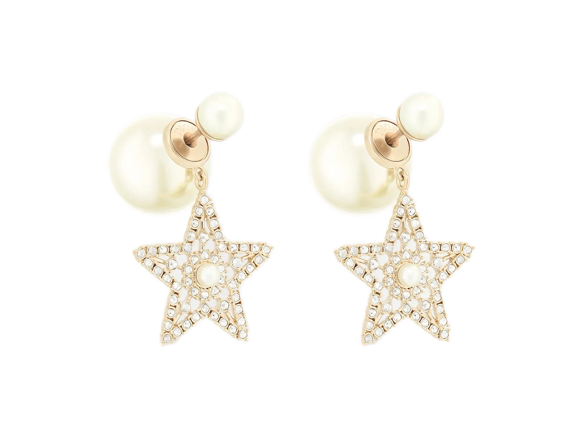 Dior Tribales Star and CD Pearl Earrings D14517070