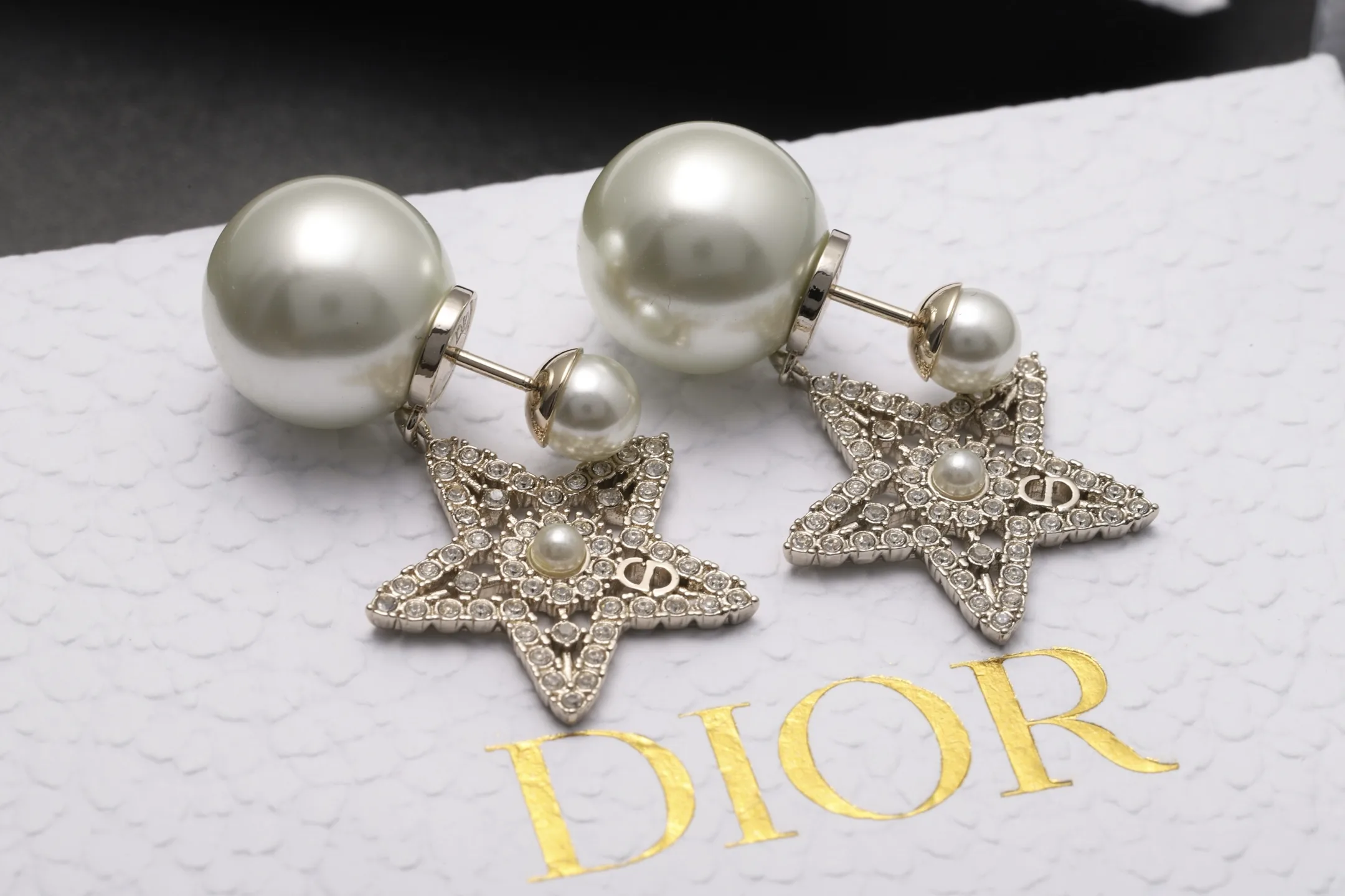 Dior Tribales Star and CD Pearl Earrings D14517070 — view 4