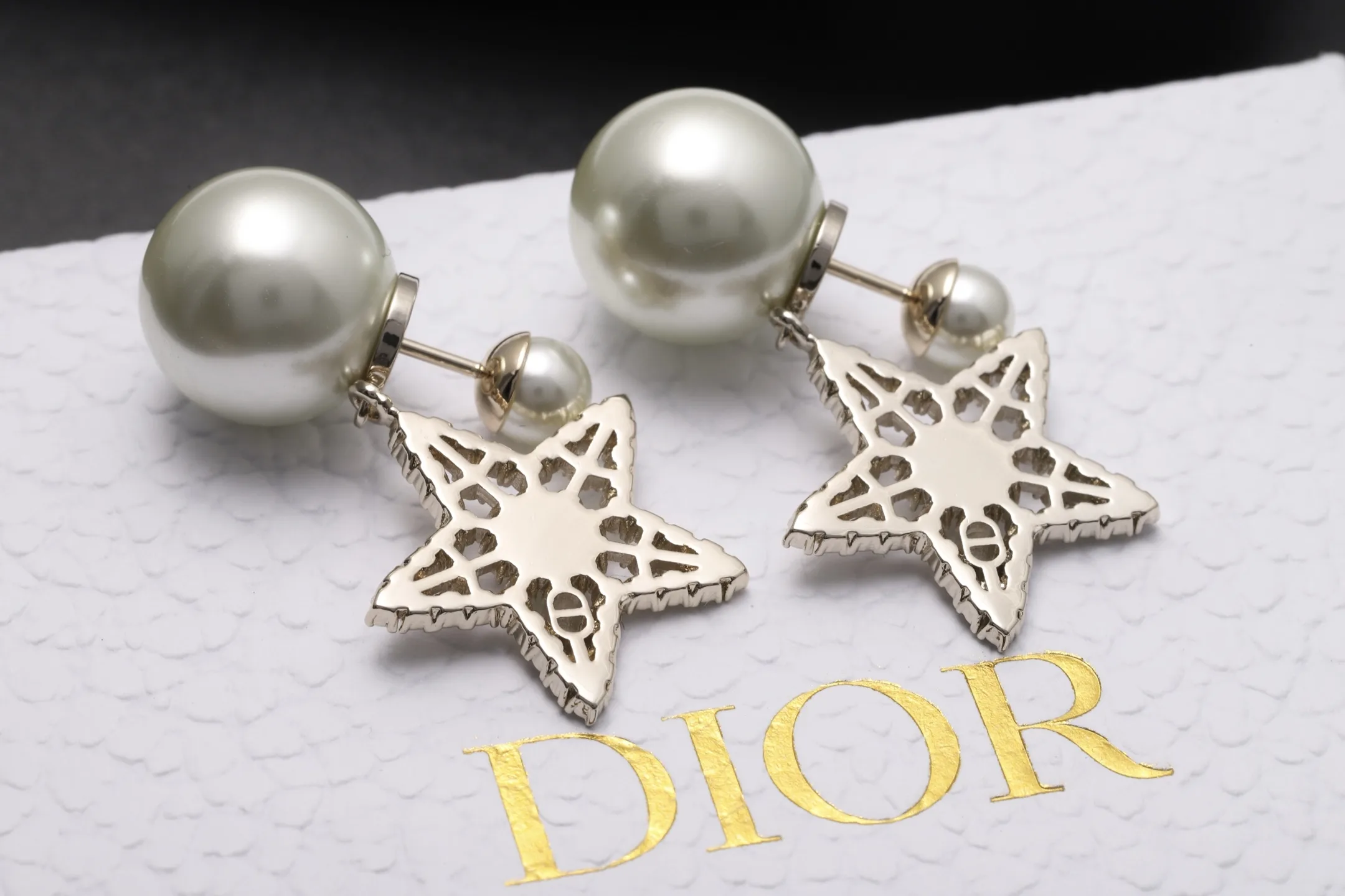 Dior Tribales Star and CD Pearl Earrings D14517070 — view 5