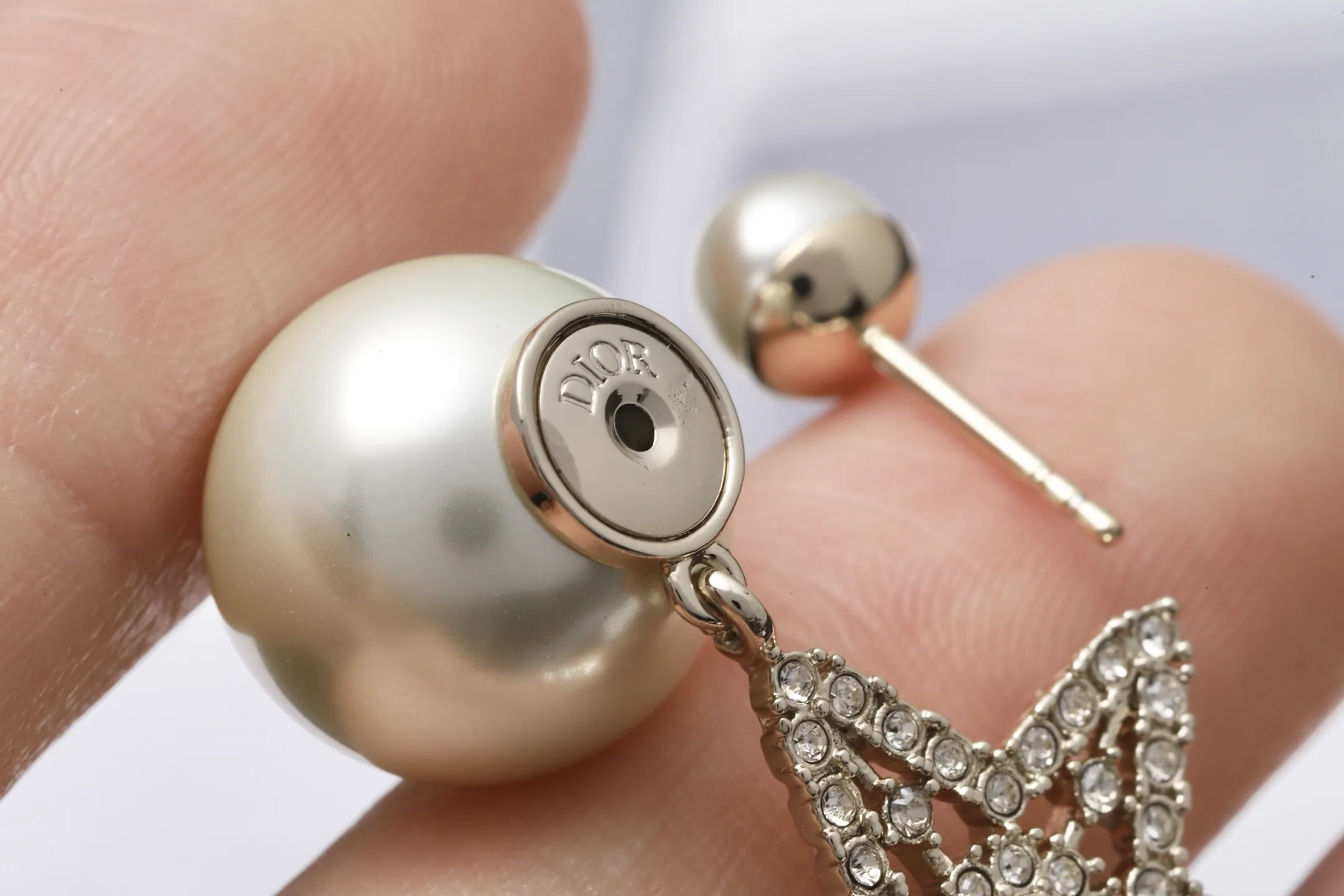 Dior Tribales Star and CD Pearl Earrings D14517070 — view 7