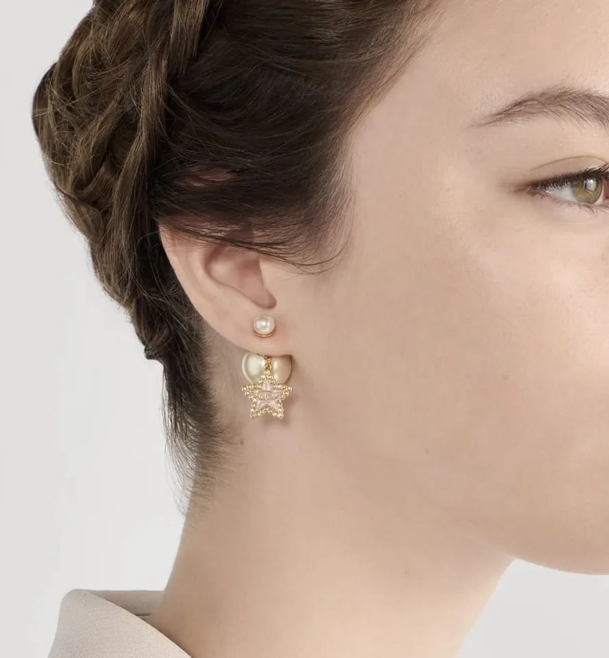Tribales Star and Pearl Drop Earrings D14017195 — view 8