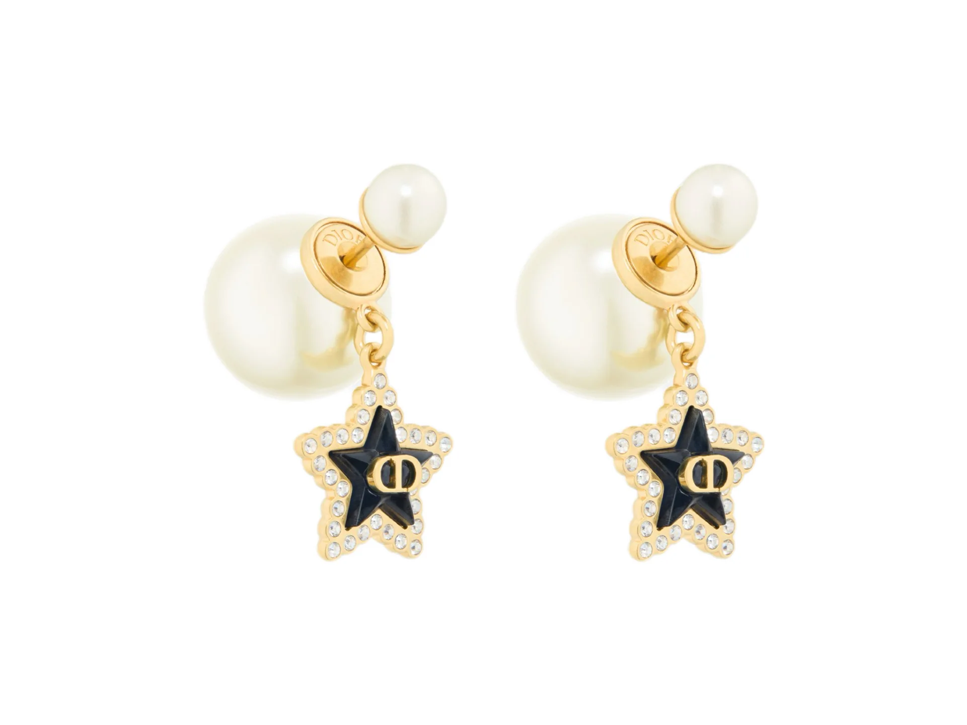 Tribales Star and CD Logo Pearl Earrings D14017218