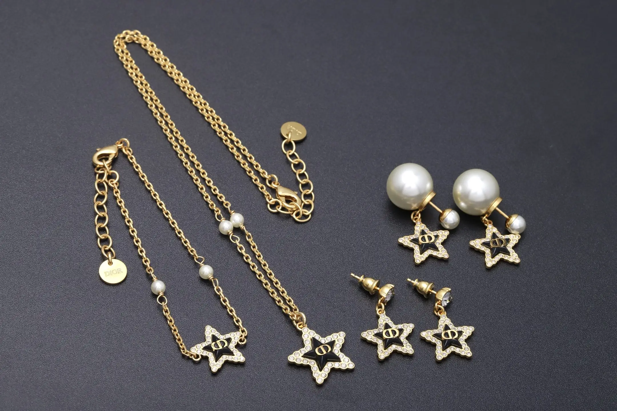 Tribales Star and CD Logo Pearl Earrings D14017218 — view 8