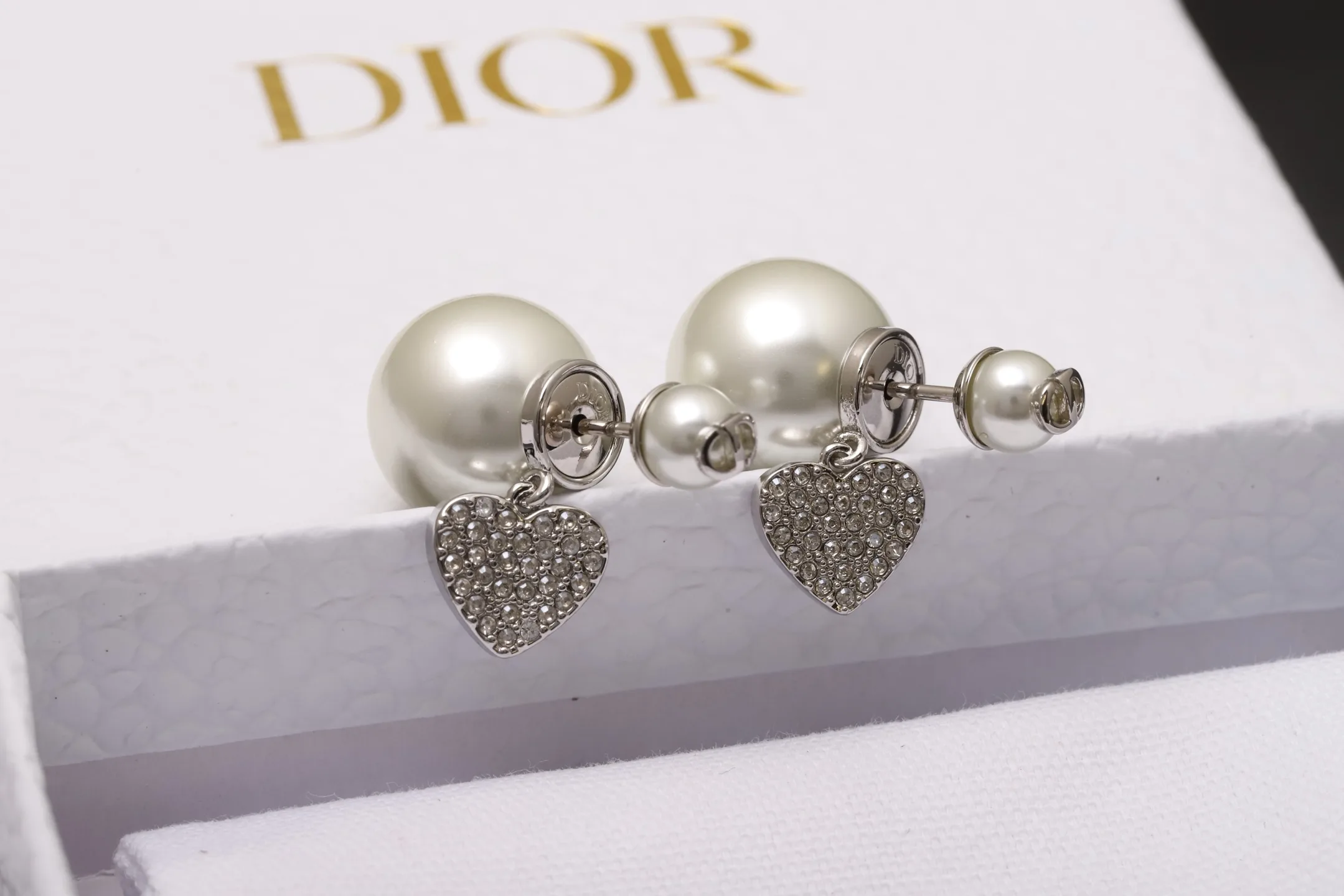 Tribales Heart Charm Crystal Earrings D14017376 — view 5