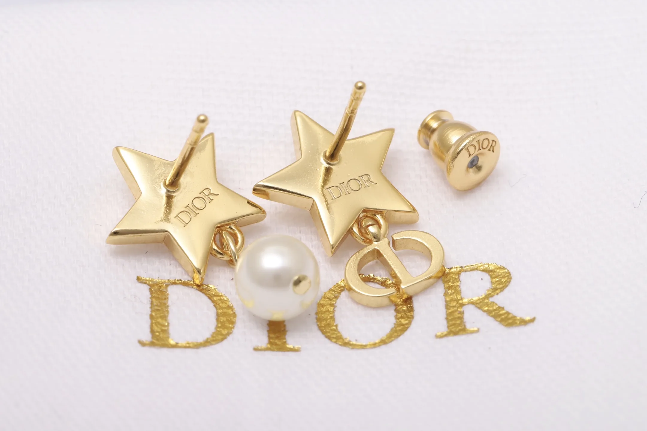 Asymmetric Star and Pearl Drop Earrings D13517610 — view 6