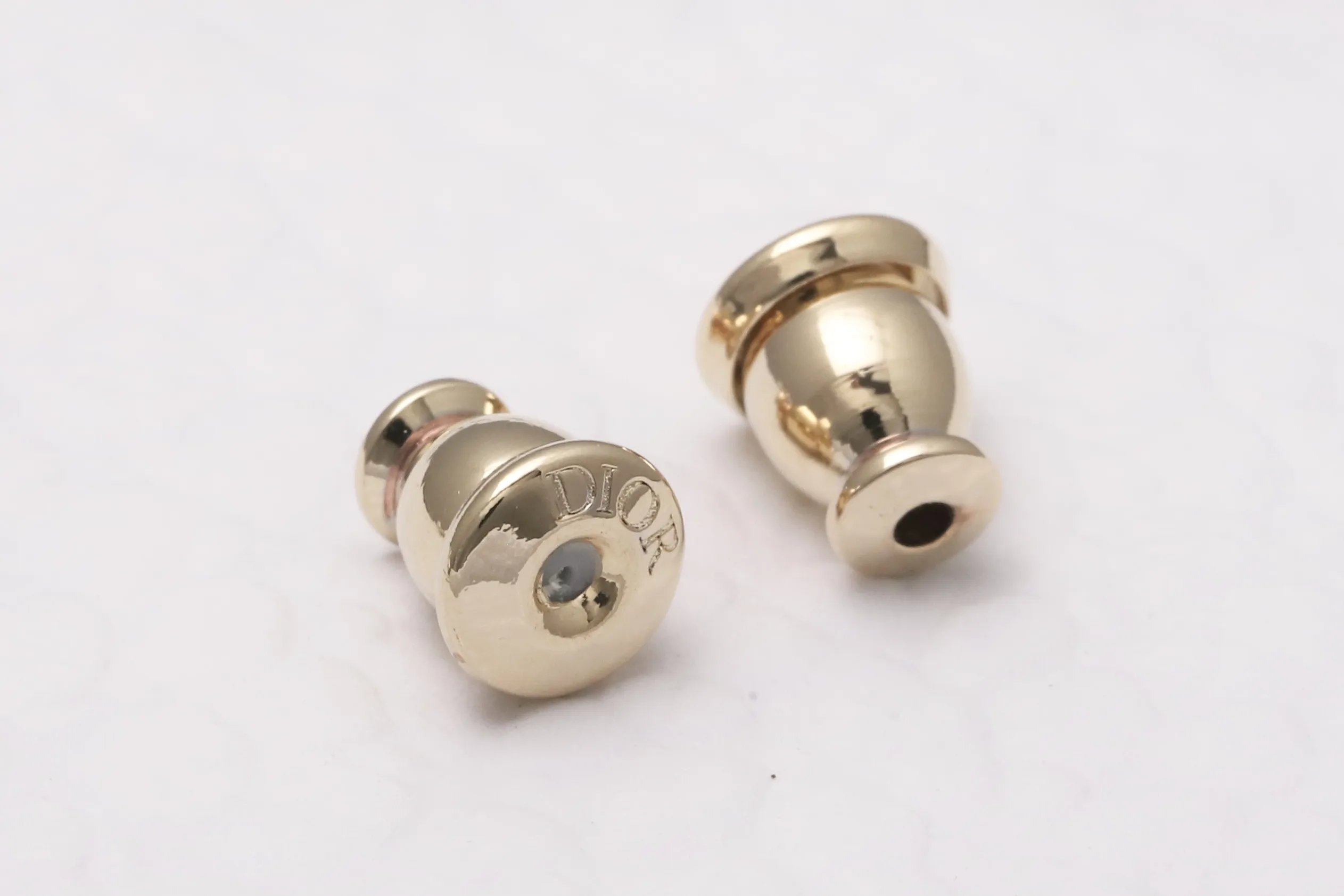 CD Logo Crystal and Pearl Drop Earrings D13517246 — view 7