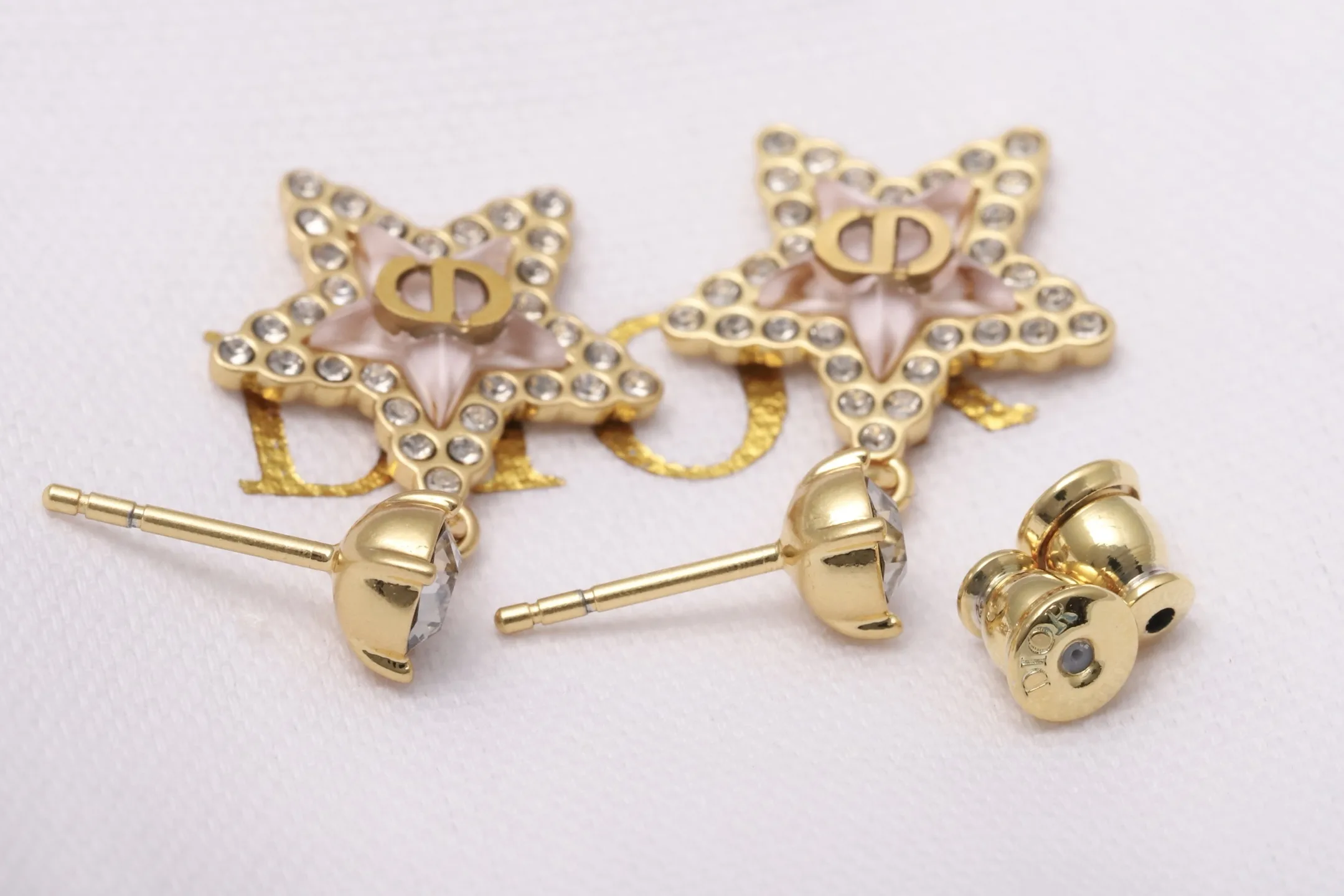 Star CD Crystal Drop Earrings D14017207 — view 7