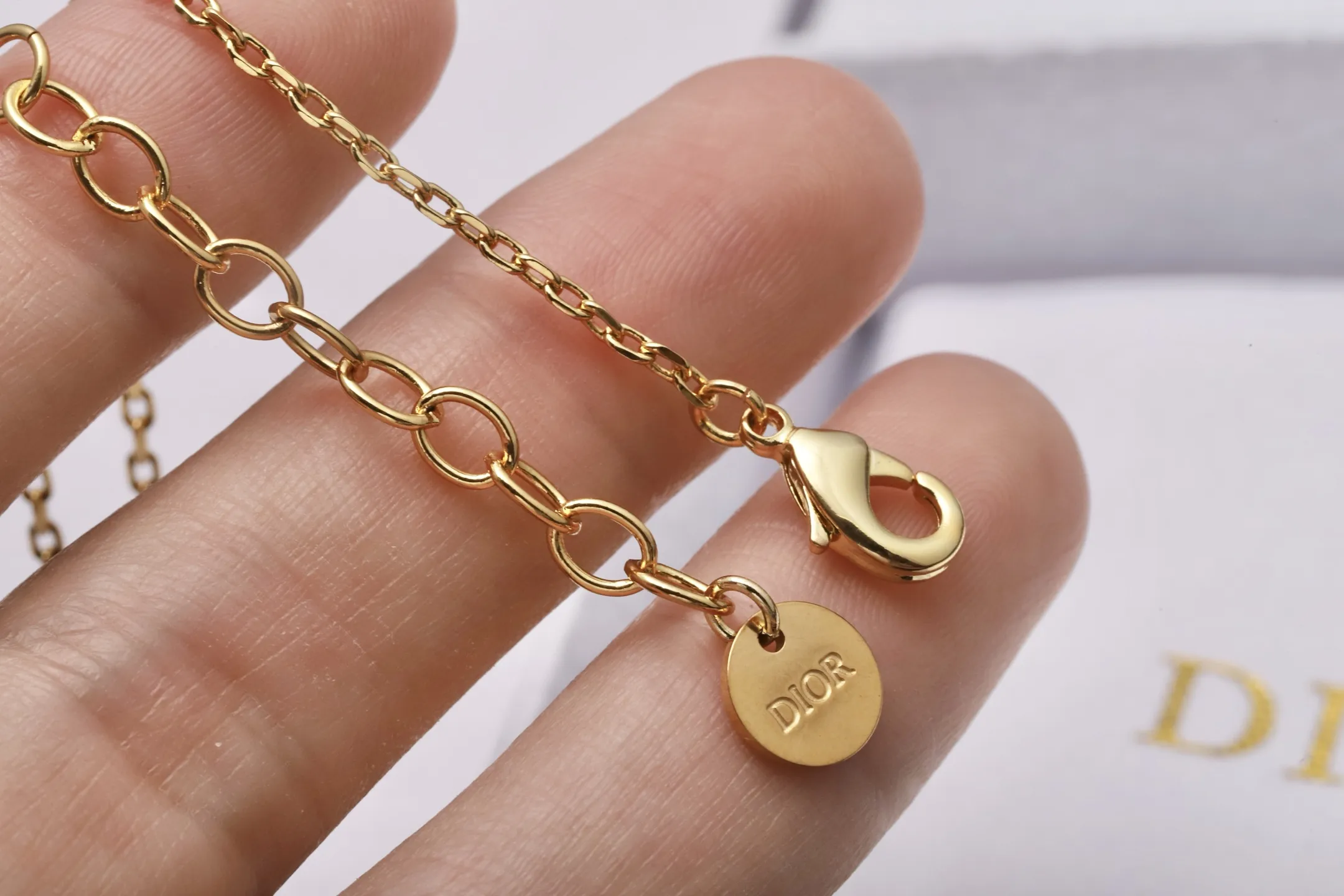 Dior Heart and Star Charm Pearl Necklace D14517269 — view 6