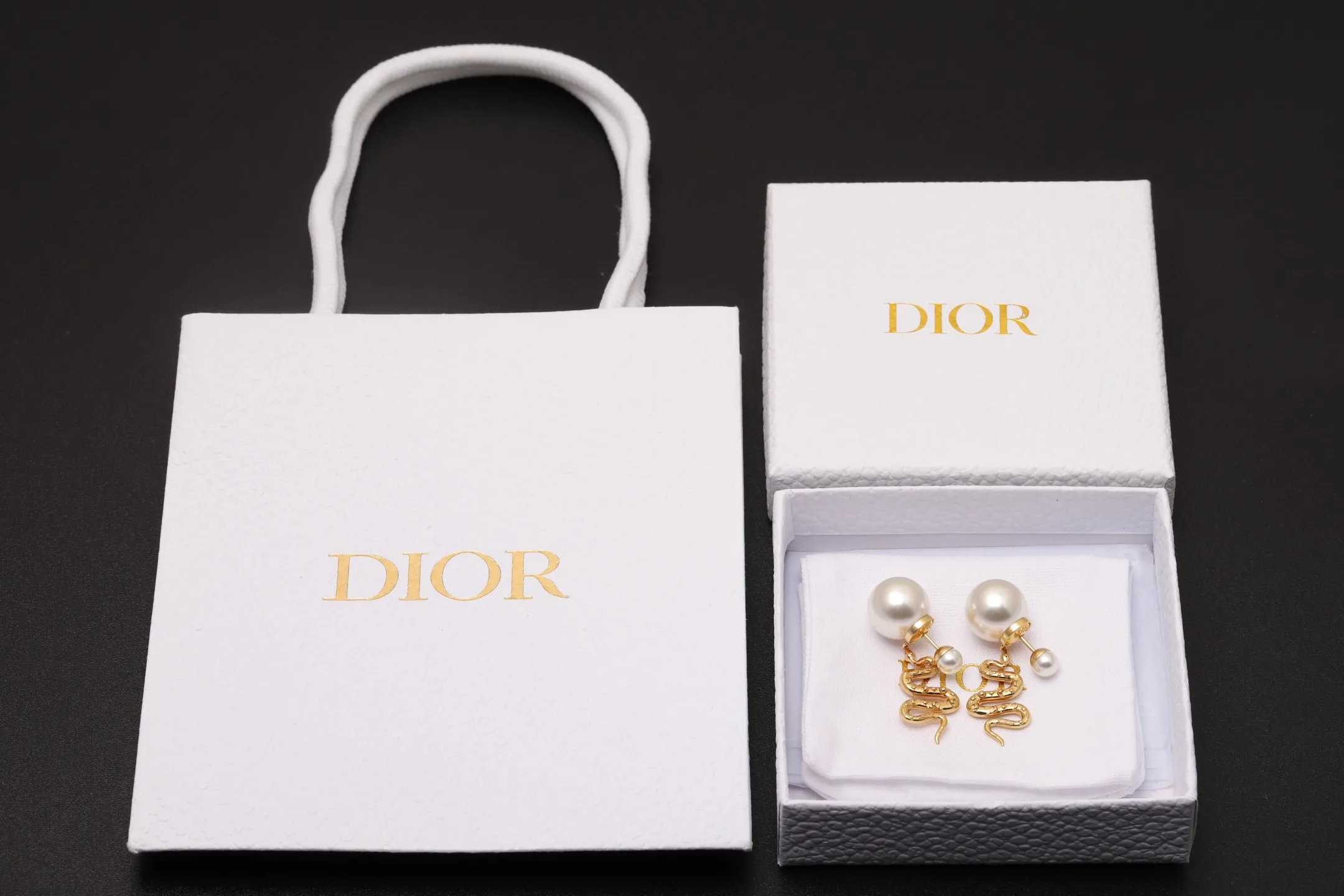 Dior Tribales Snake Pendant Earrings D13517507 — view 2