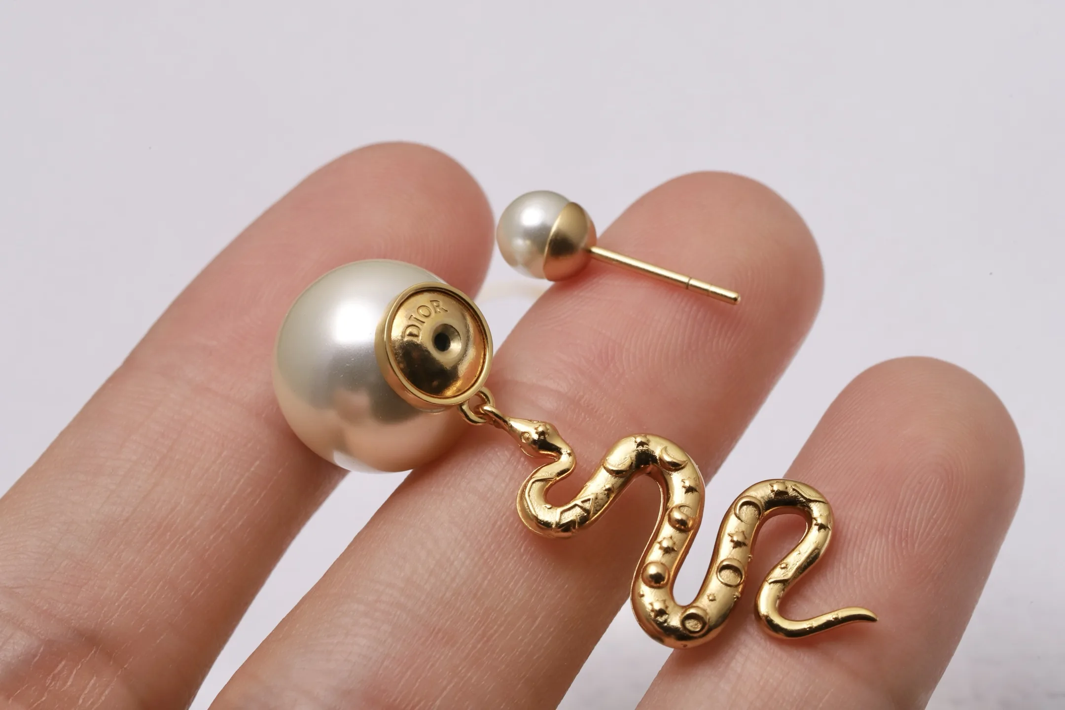 Dior Tribales Snake Pendant Earrings D13517507 — view 7