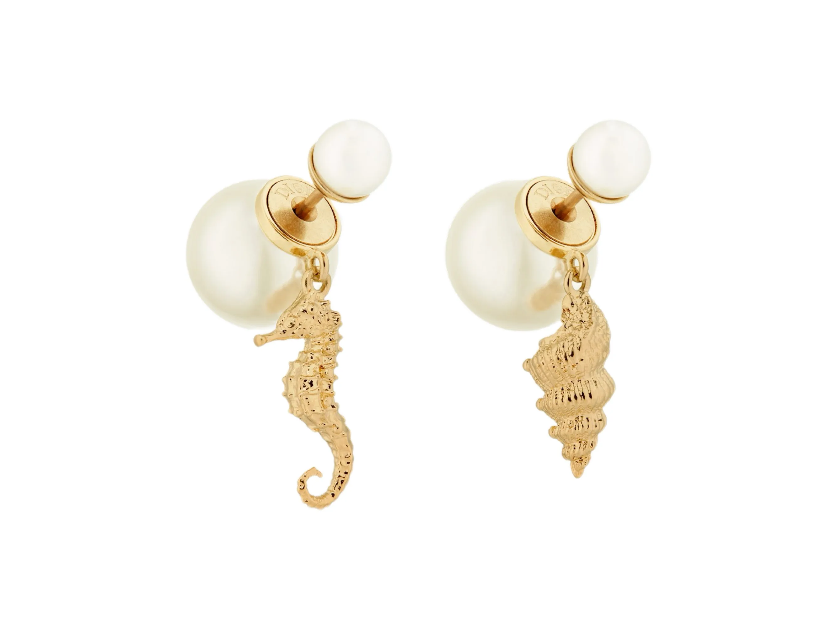 Dior Tribales Seahorse and Shell Earrings D13517502
