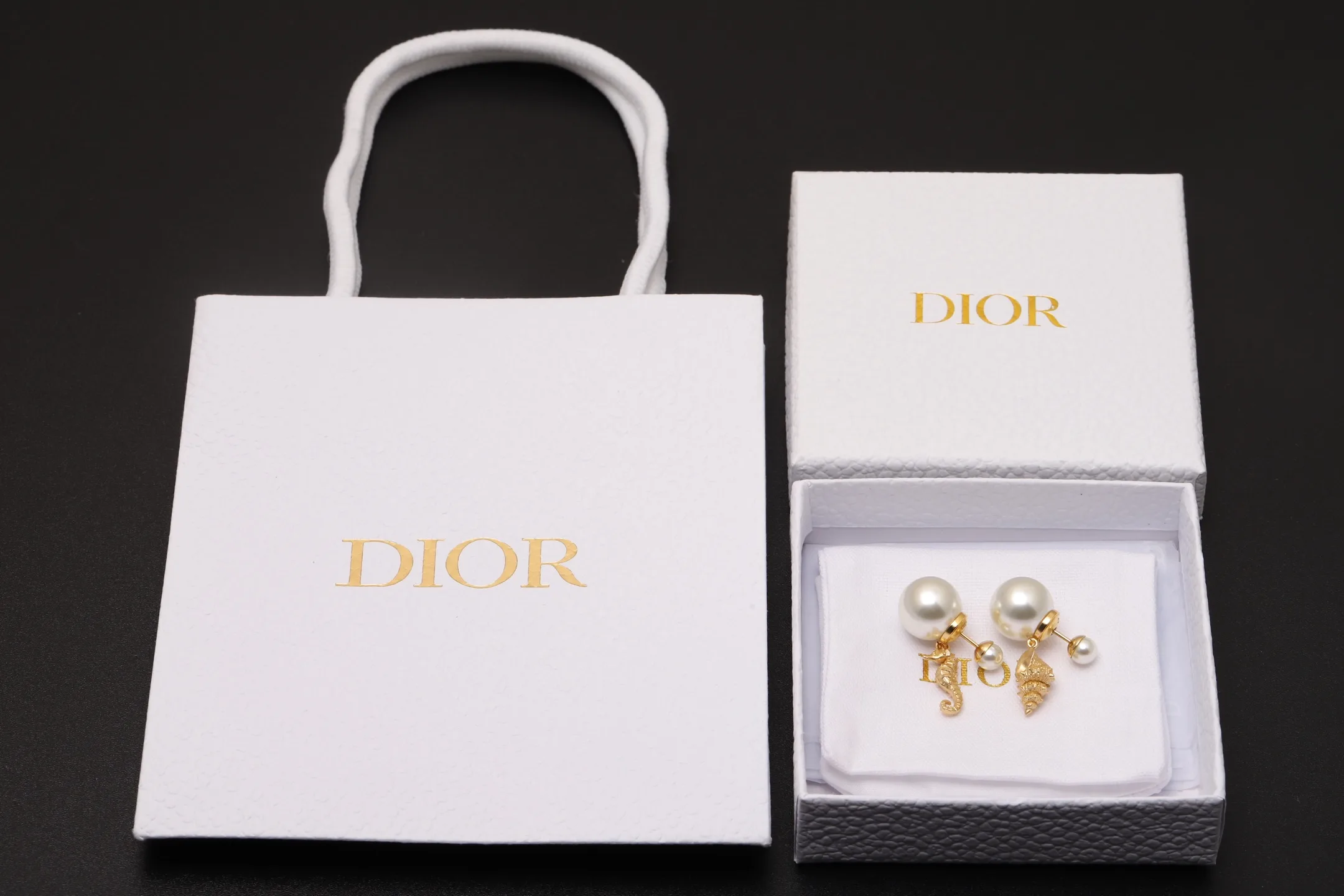Dior Tribales Seahorse and Shell Earrings D13517502 — view 2