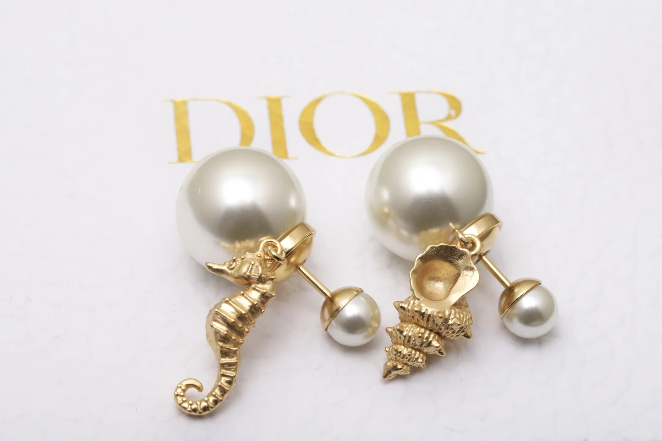 Dior Tribales Seahorse and Shell Earrings D13517502 — view 5