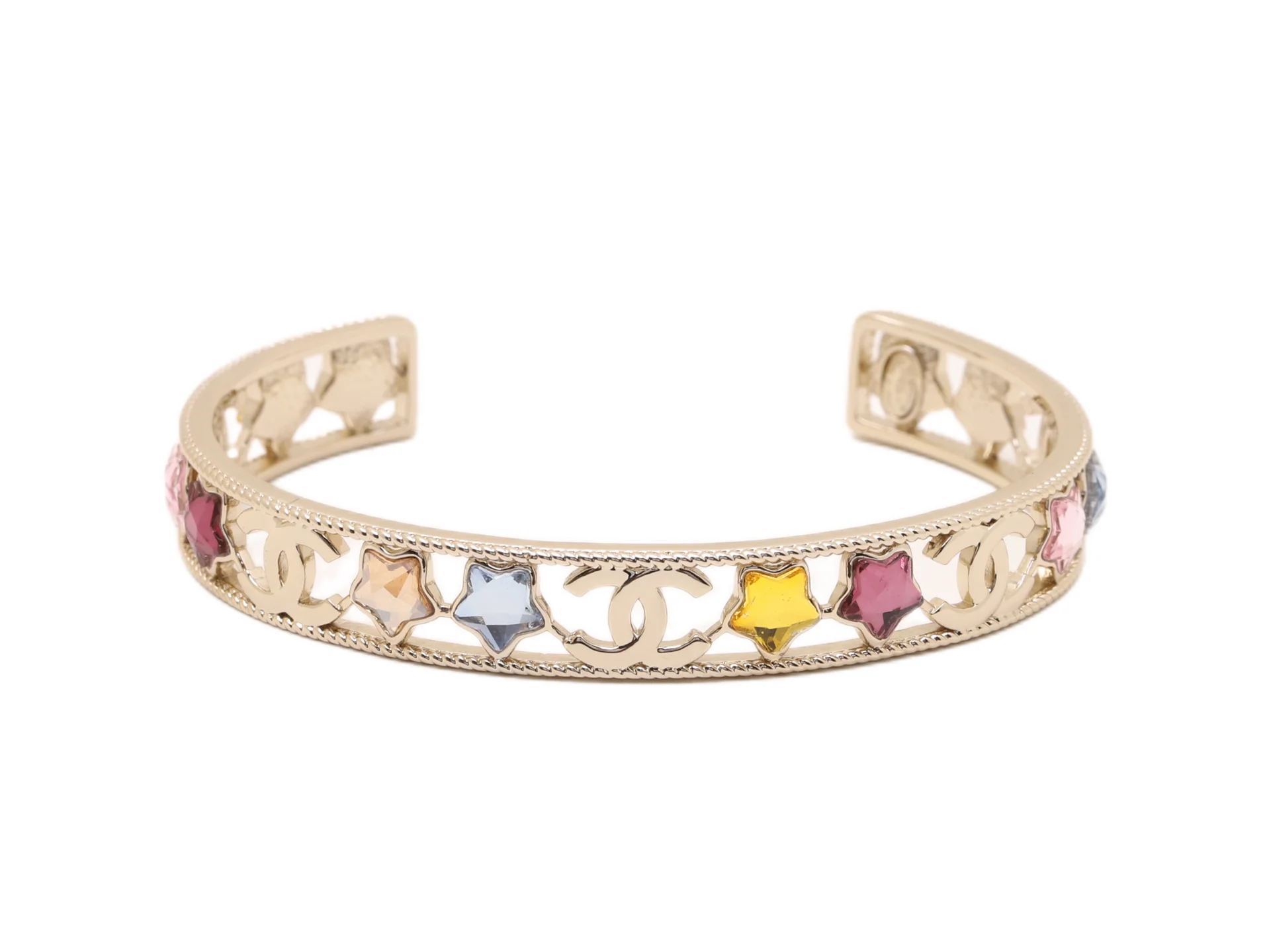 Star Crystal Open Cuff Bangle D16517486