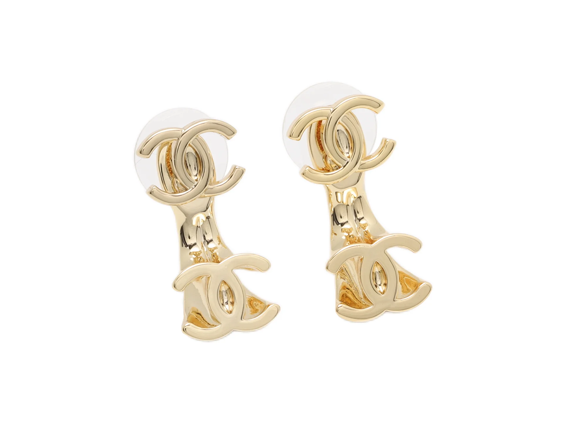 Double CC Logo Drop Stud Earrings D13516976