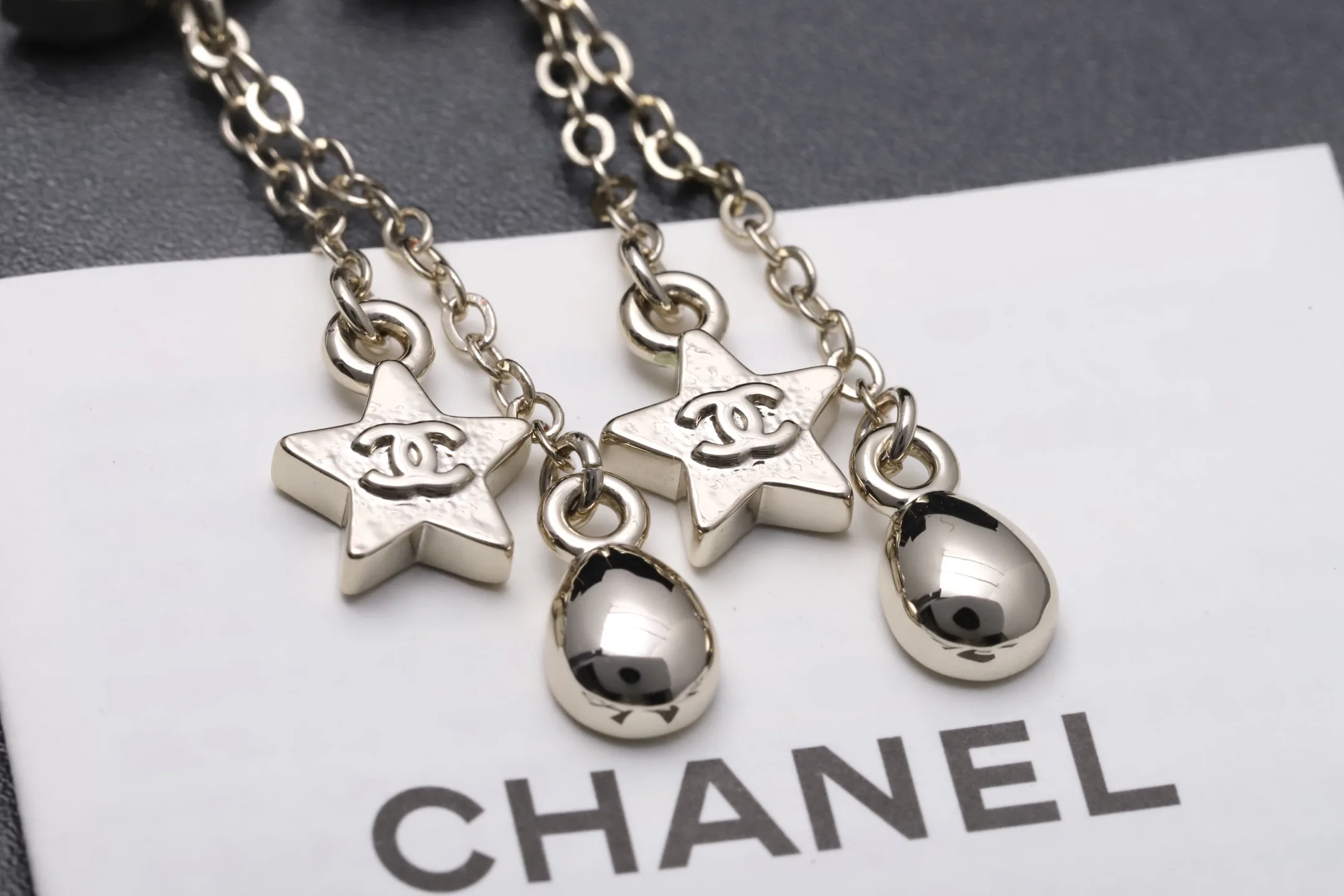 Crystal Double C Star Drop Earrings D14016620 — view 6