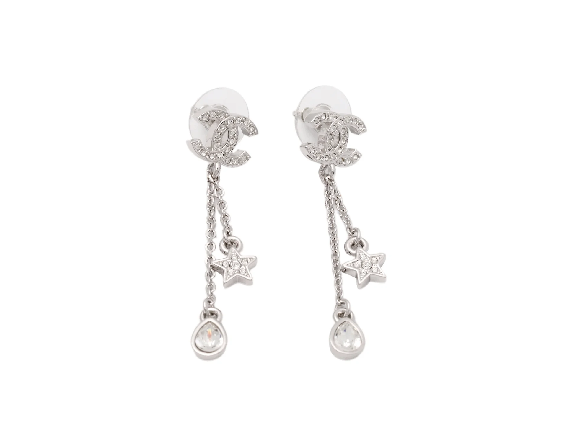 Crystal Double C Star Drop Earrings D14016619