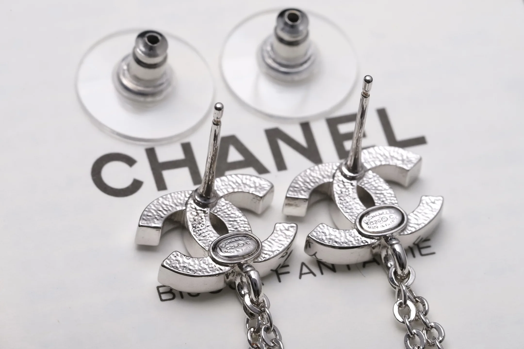Crystal Double C Star Drop Earrings D14016619 — view 5