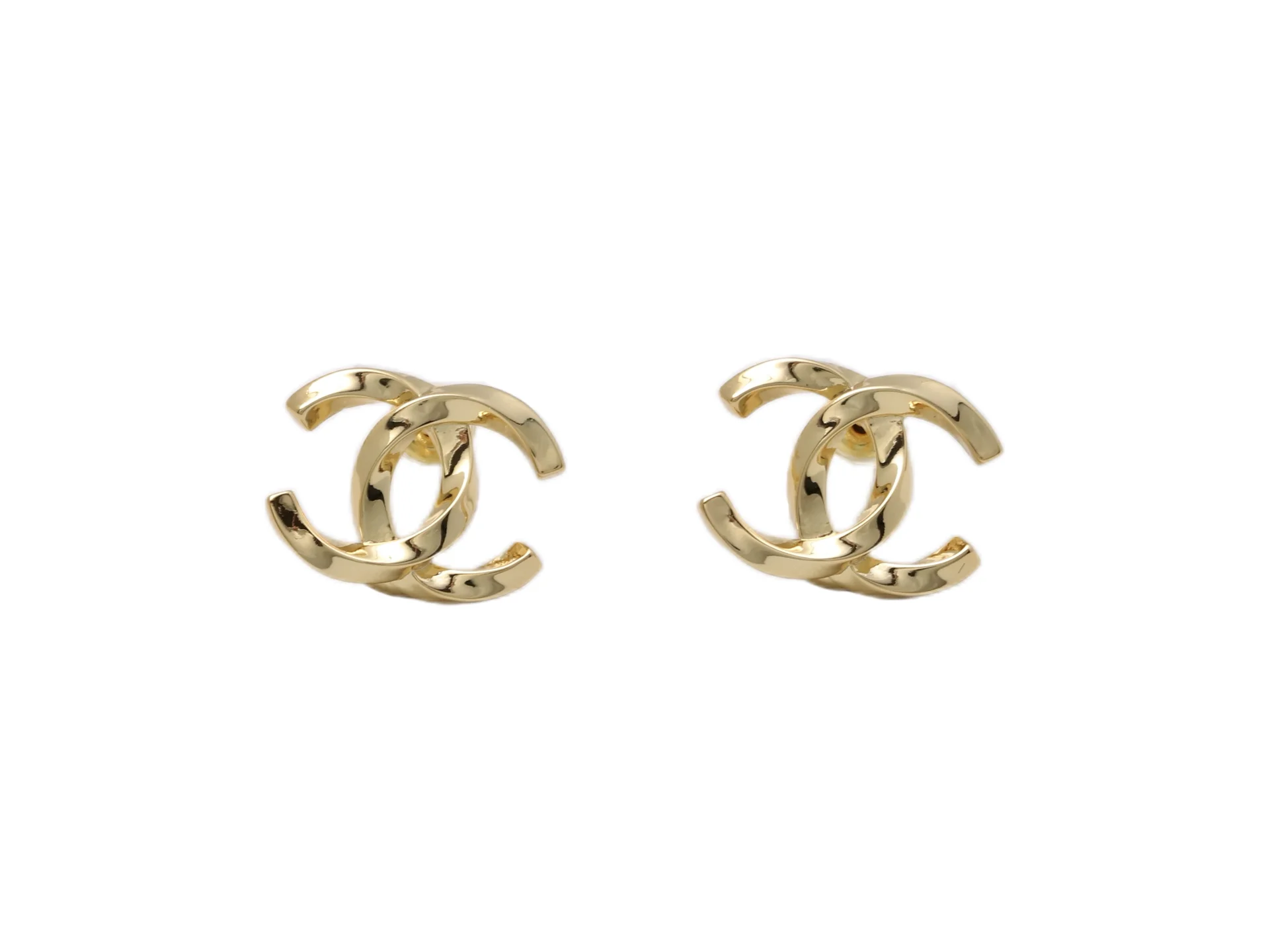 Twisted CC Logo Stud Earrings D13517274