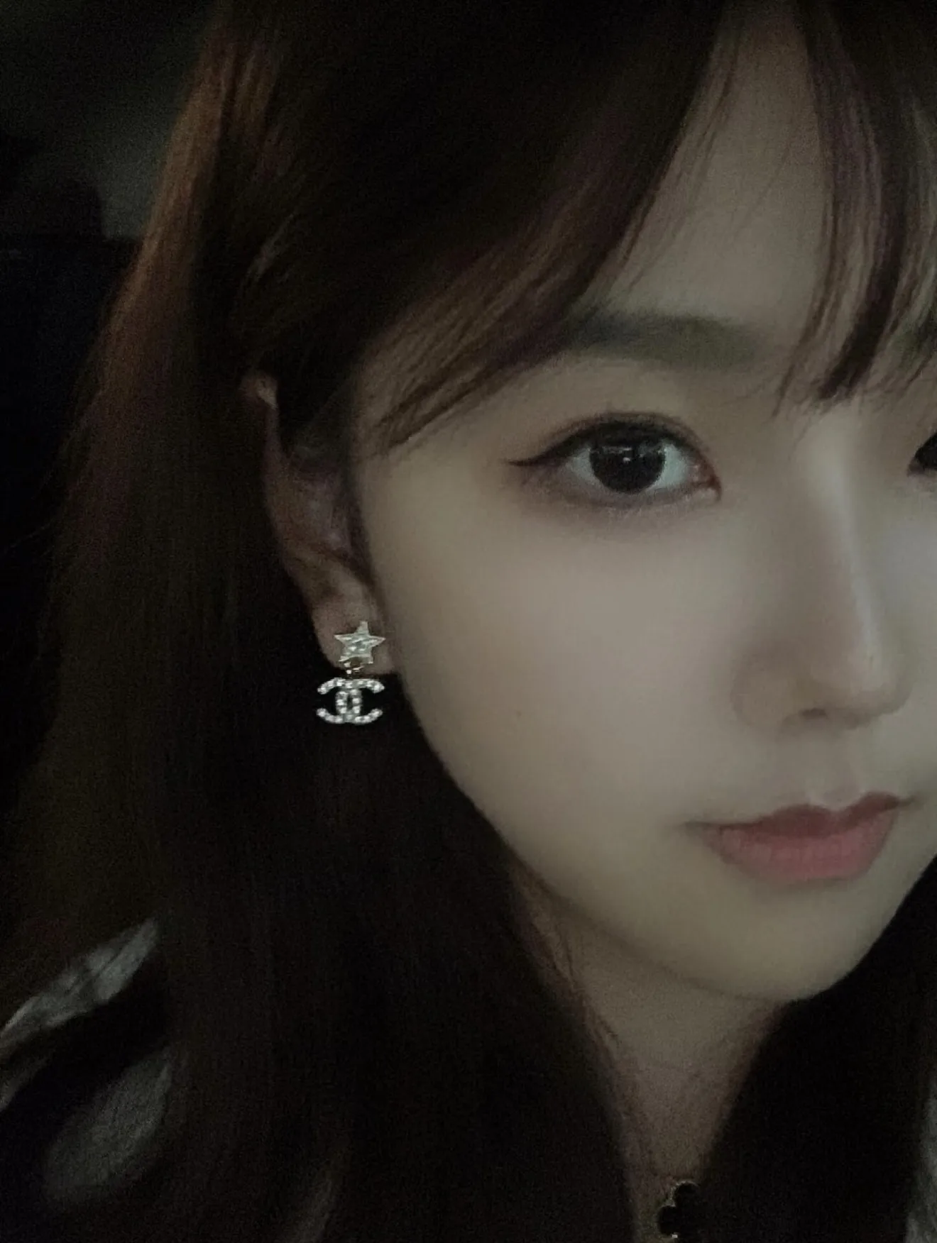 Star and Double C Crystal Drop Earrings D14017089 — view 10