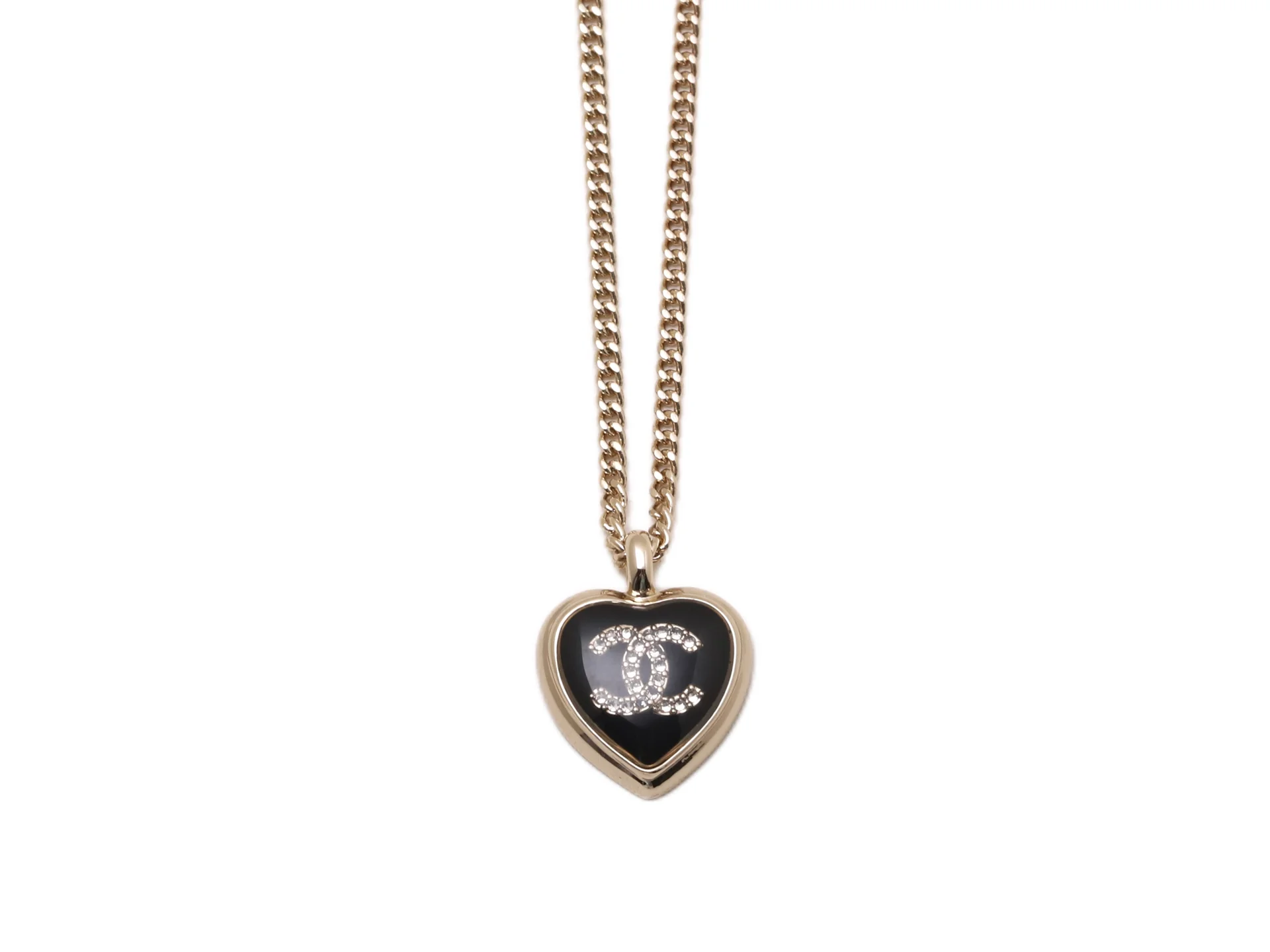 Heart Obsidian Pendant Necklace D12517303