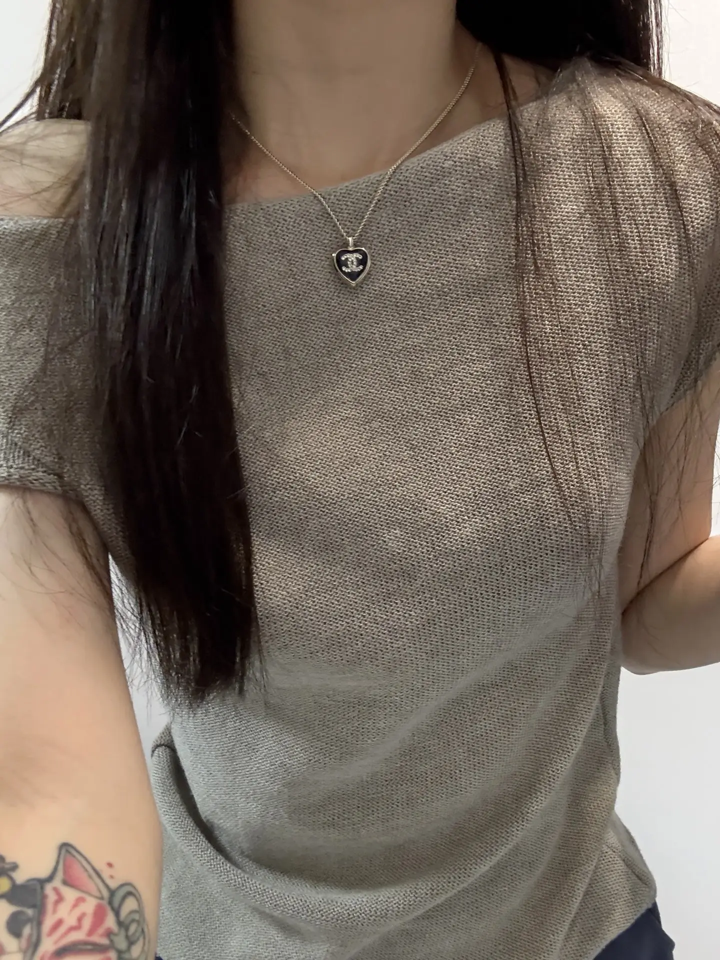 Heart Obsidian Pendant Necklace D12517303 — view 8