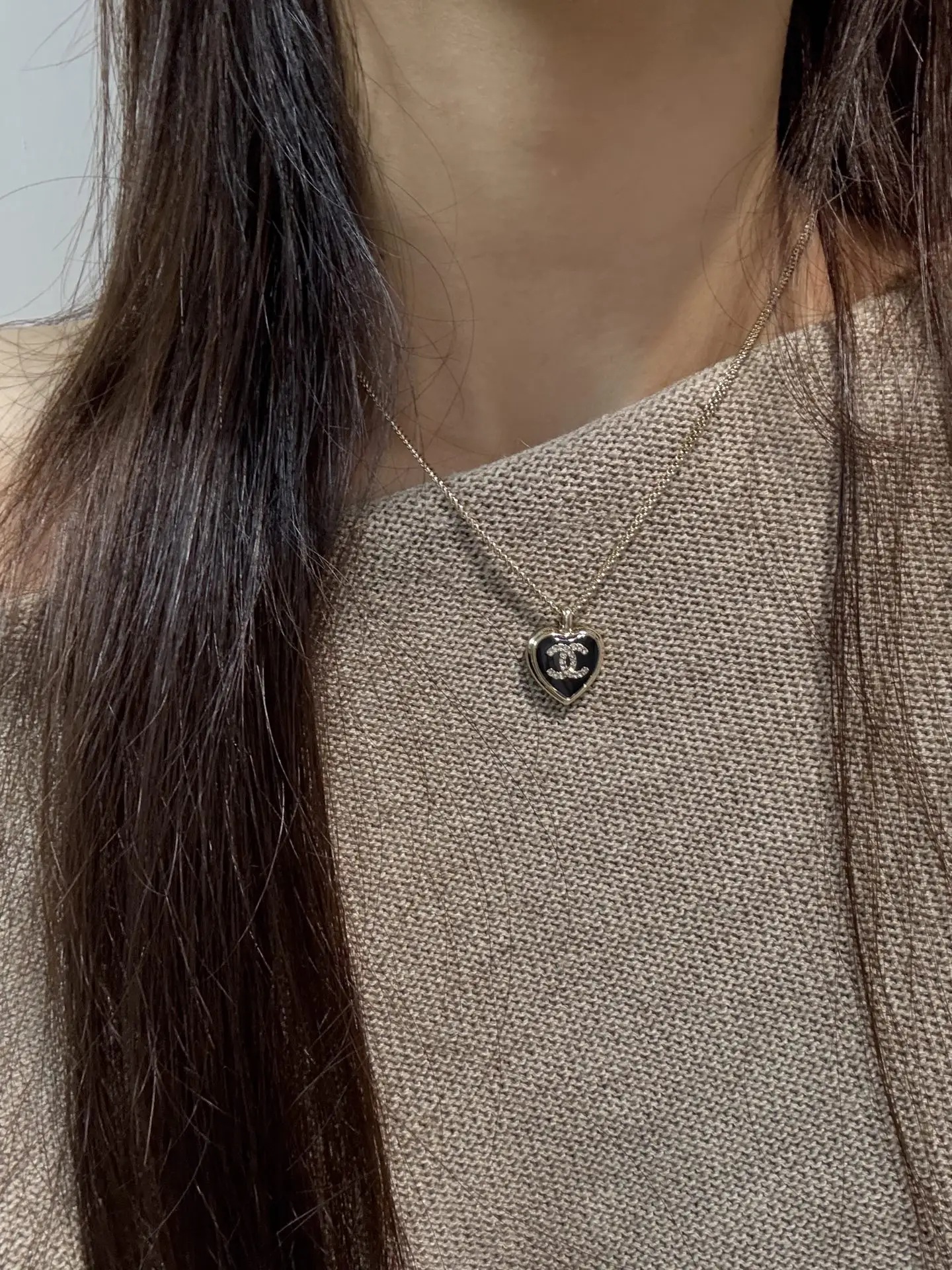 Heart Obsidian Pendant Necklace D12517303 — view 9