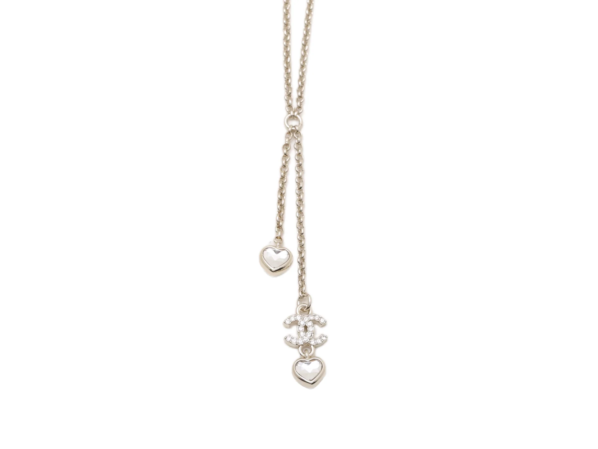 Heart Crystal and Double C Tassel Necklace D14017328
