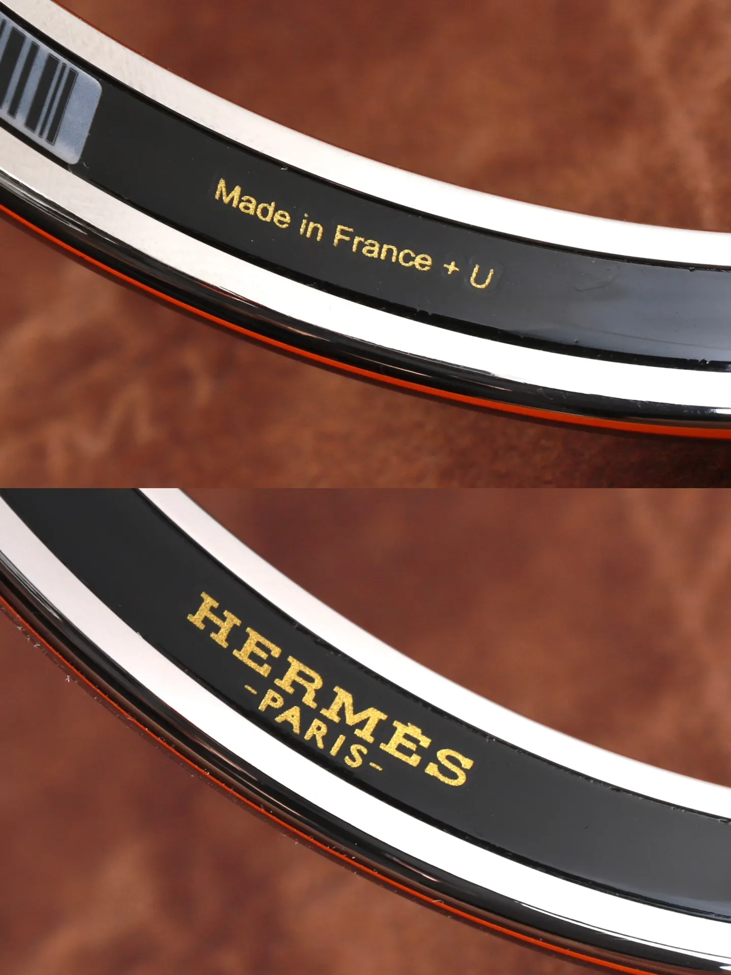 Tea for Two Rabbit Enamel Bangle (Gold-Plated Brass) D19517050 — view 6
