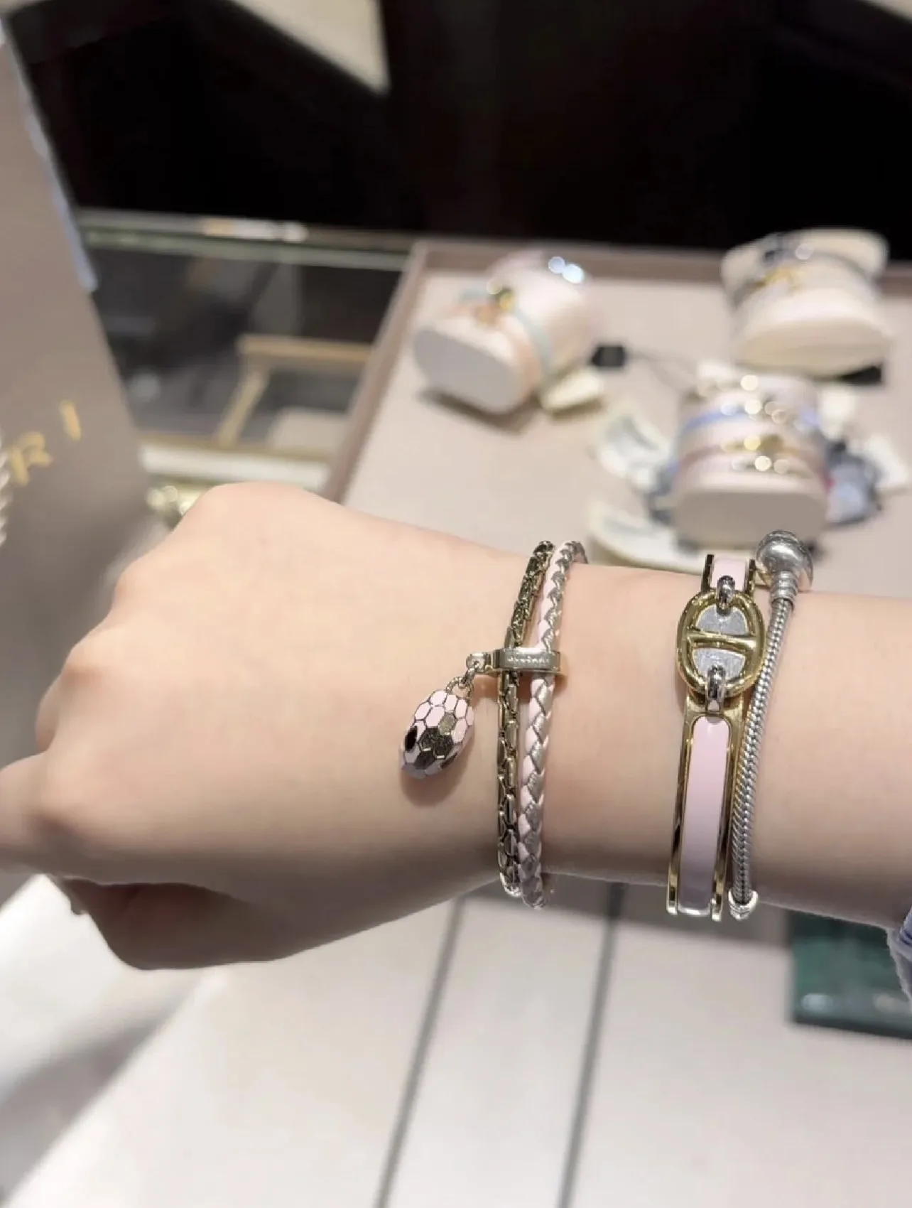 Serpenti Forever Braided Leather Double Bracelet D19517692 — view 4