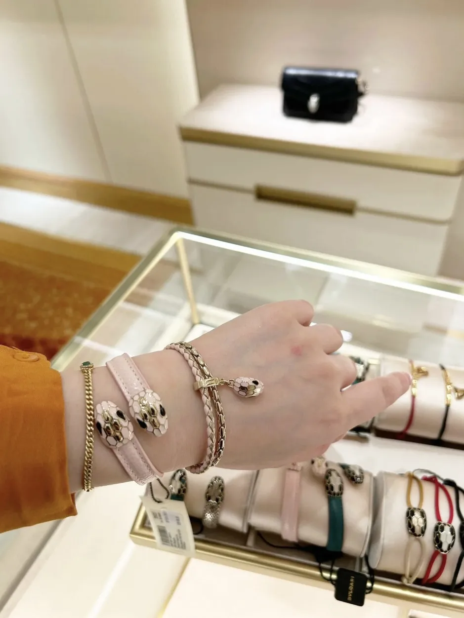 Serpenti Forever Braided Leather Double Bracelet D19517692 — view 5