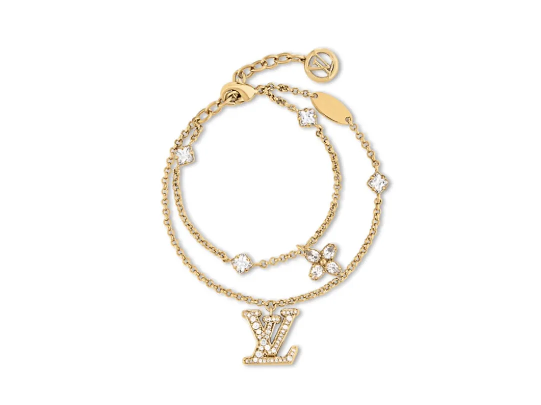 LV Iconic Double Layer Crystal Bracelet D16517449