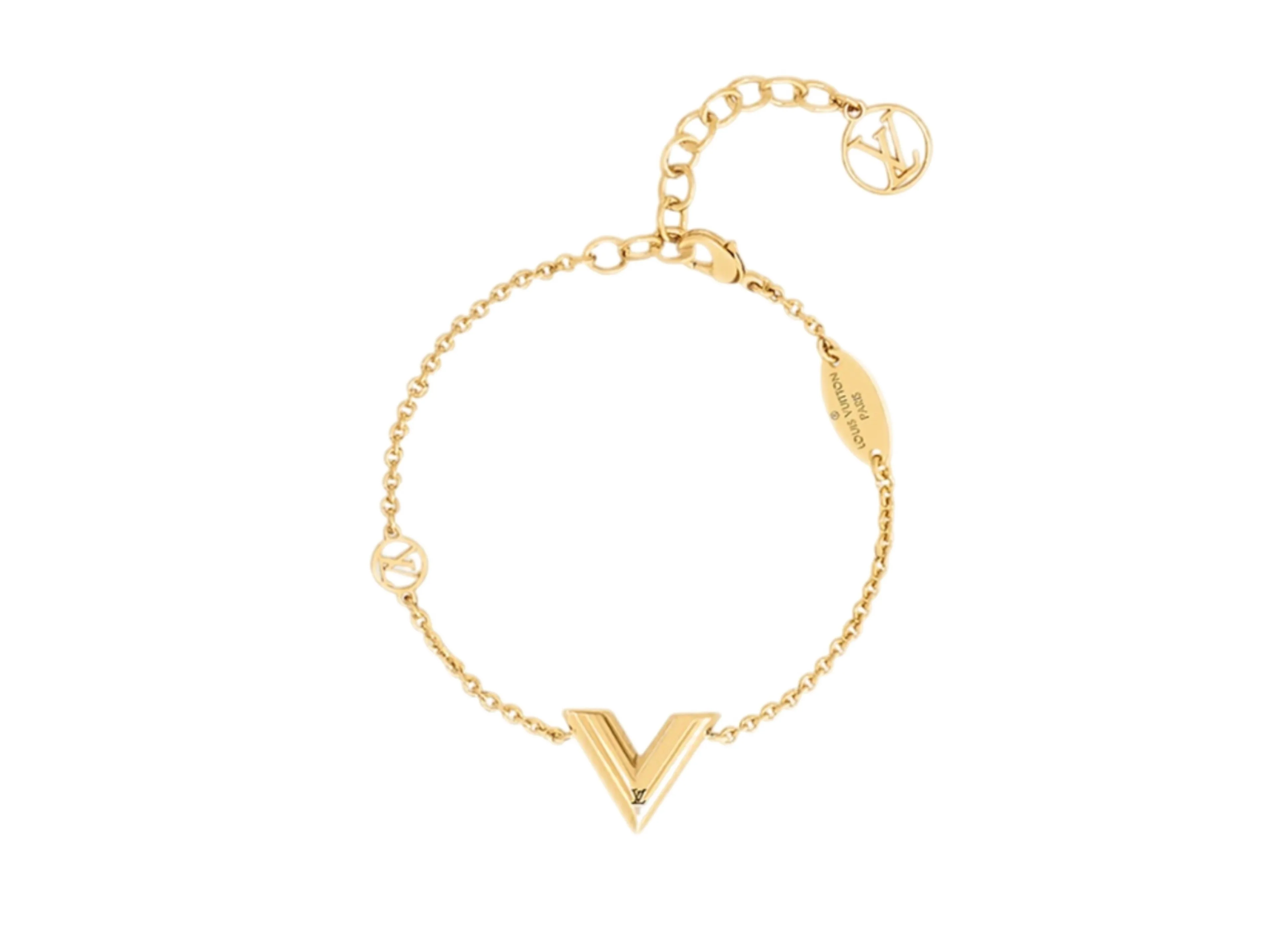 Essential V Chain Bracelet (Brass) D10517654