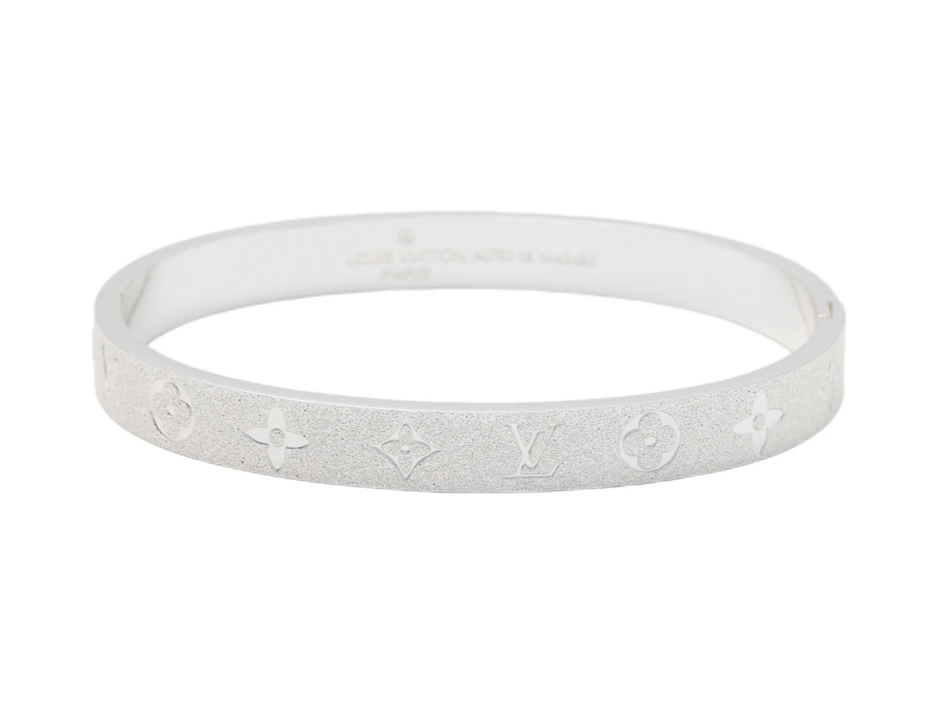 Monogram Frosted Bangle (Titanium Steel) D10016567