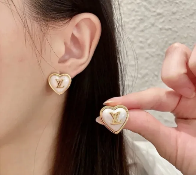 Heart Padlock Monogram Stud Earrings D12517501 — view 8