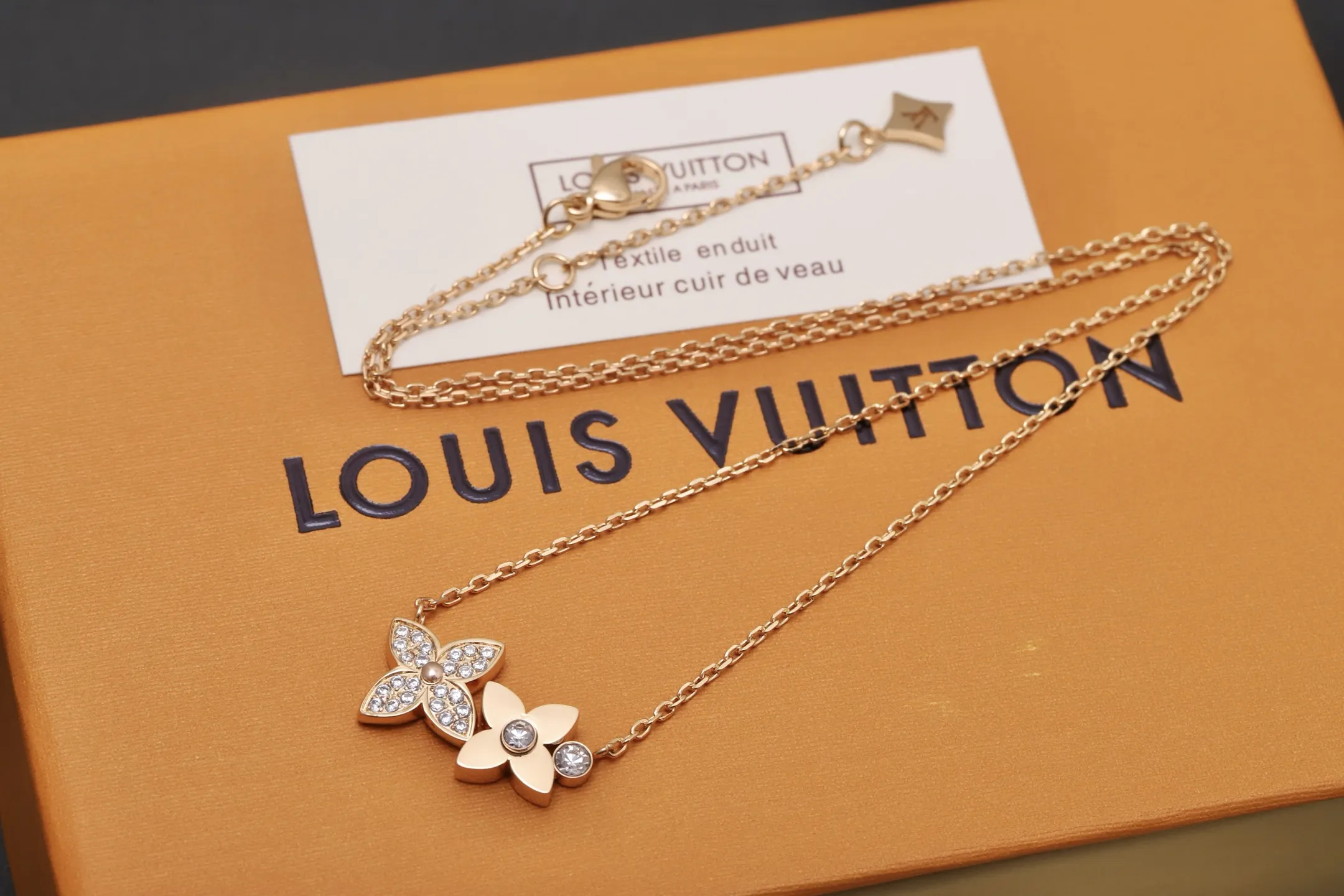 Star Blossom Monogram Flower Pendant Necklace D14017651 — view 3