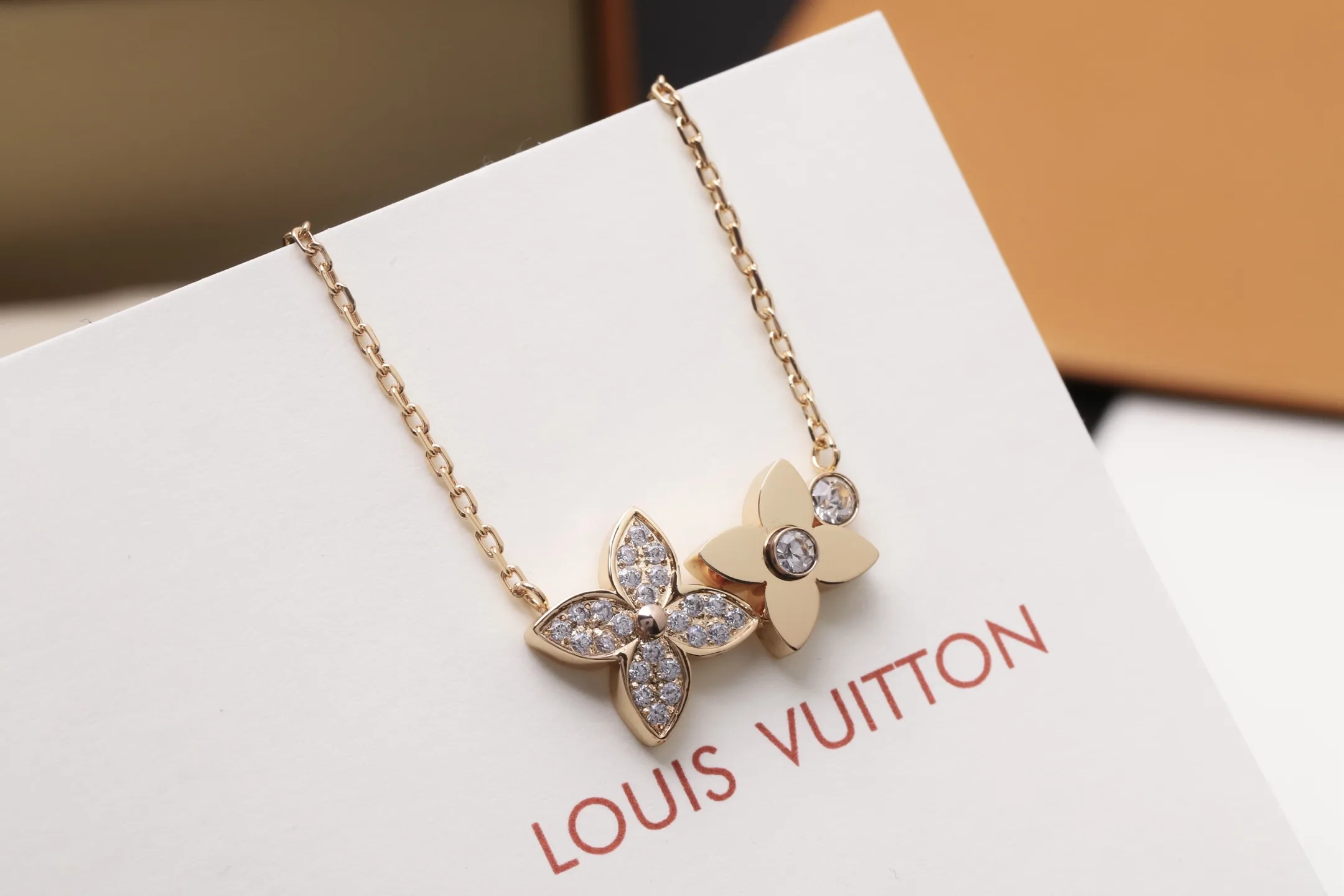 Star Blossom Monogram Flower Pendant Necklace D14017651 — view 7