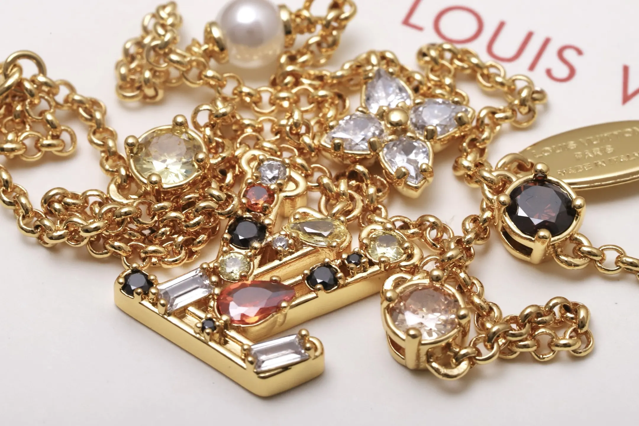 LV Crystal-Embellished Double-Layer Bracelet D16017380 — view 7