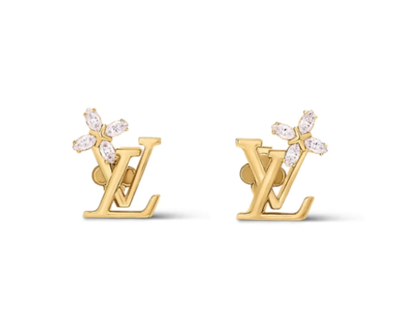 Flowergram Crystal Logo Stud Earrings D13517699