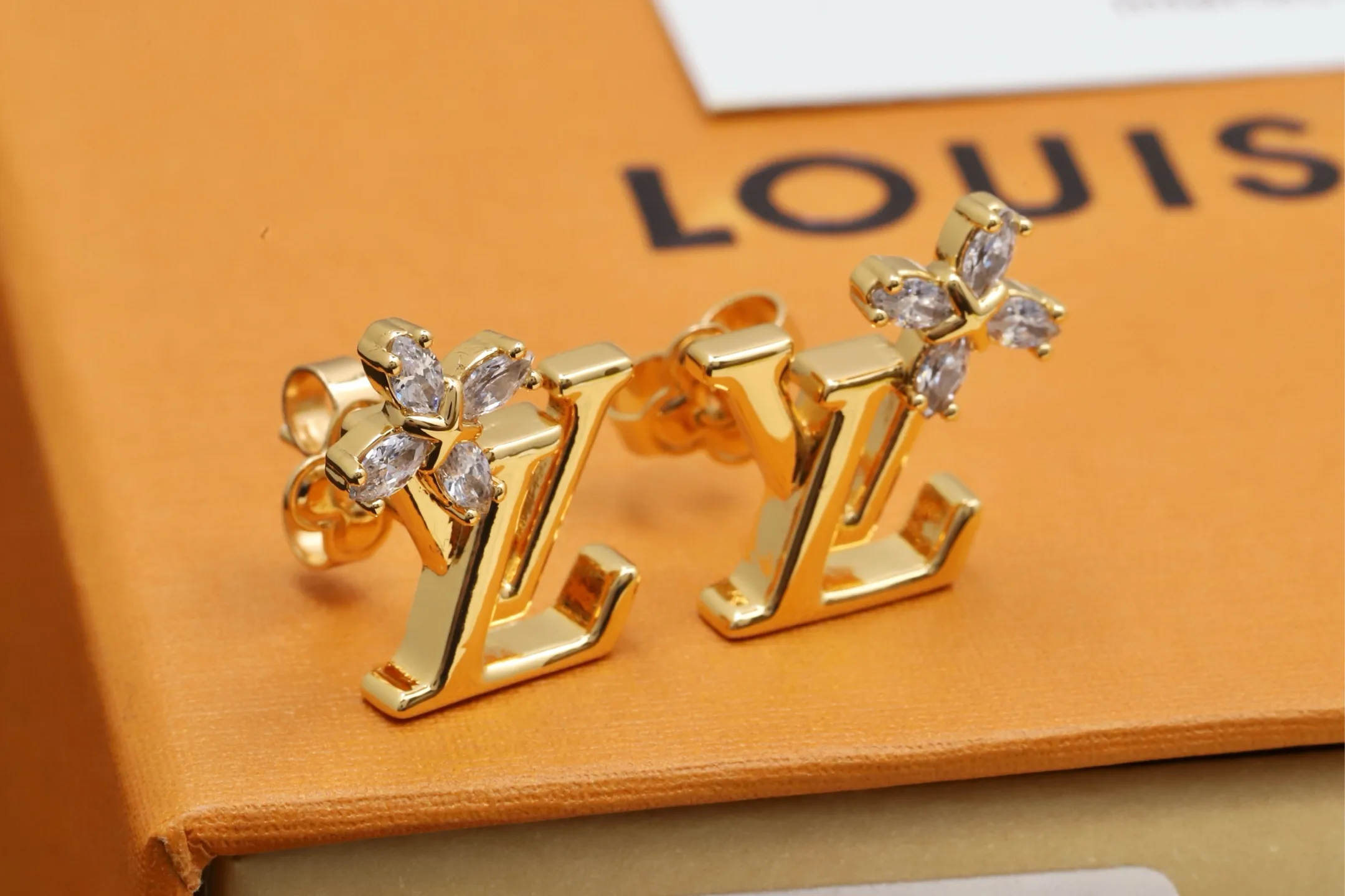 Flowergram Crystal Logo Stud Earrings D13517699 — view 6