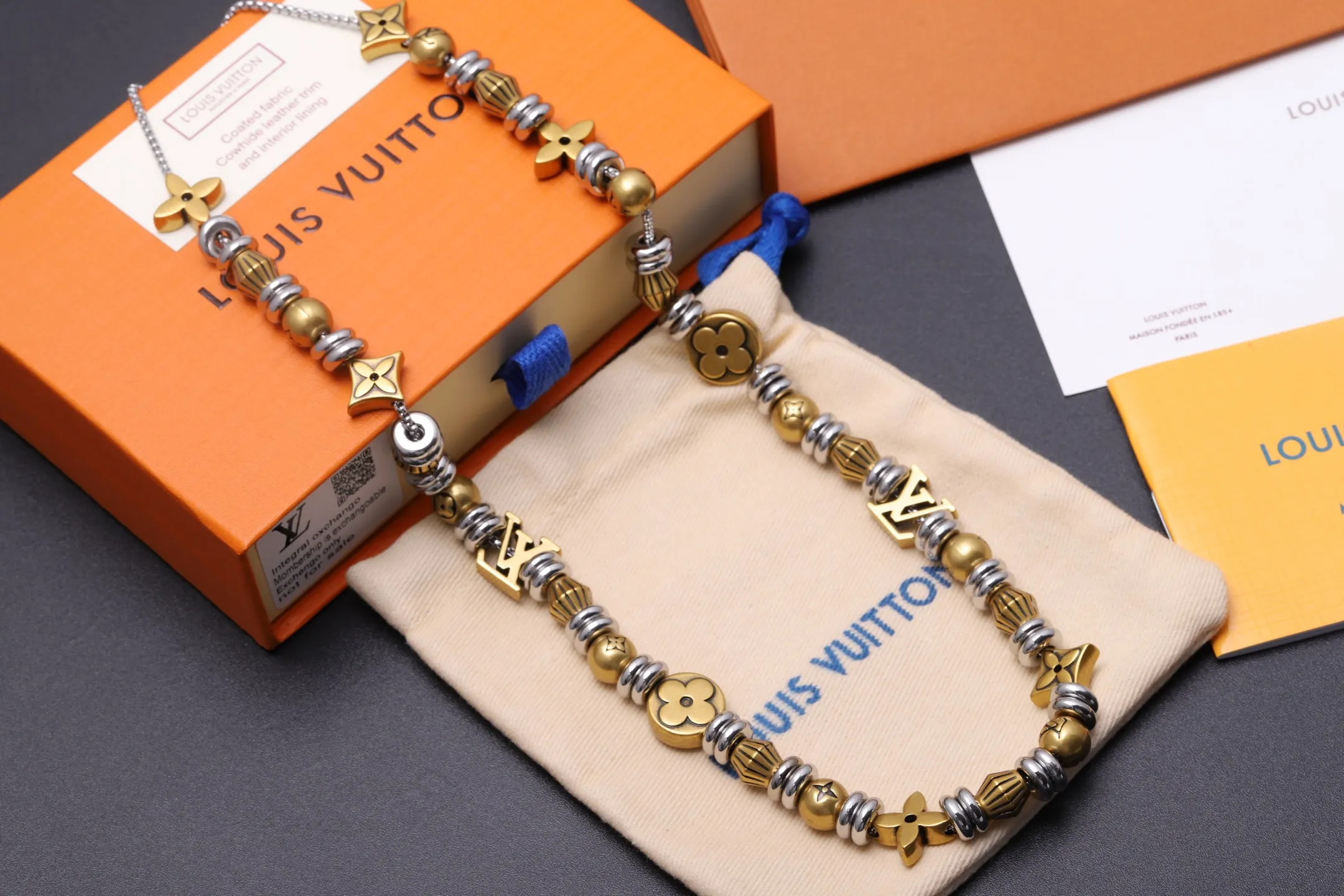 LV Iconic Monogram Flower Beaded Necklace D16016778 — view 3