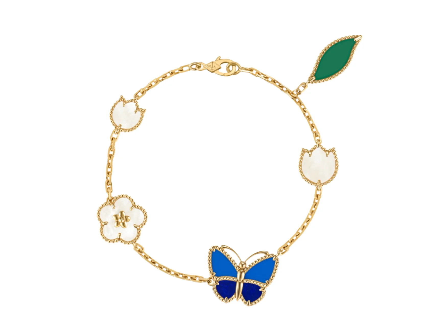 Lucky Spring Butterfly Bracelet (Gold-Plated Brass) D19517026